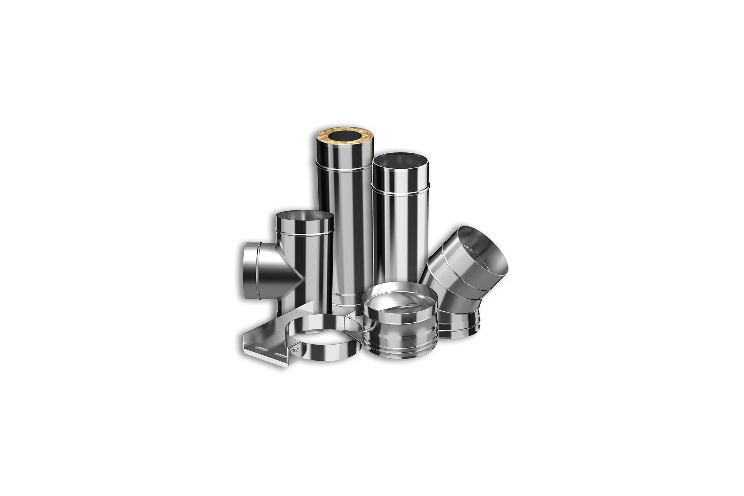 Комплект дымохода МЕТАЛЛИК И КО угловой 200x115x5000; Оц 0.50 + AISI 430 0.50 (КОНДЕНСАТ) О0000065973