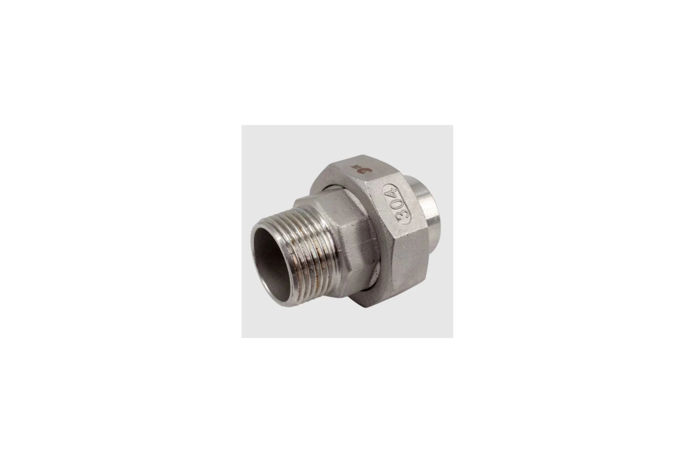 Американка NEWKEY c/нр нержавеющая сталь AISI304 DN10 (3/8), (CF8), PTFE, PN16 NK-AW/M10/4