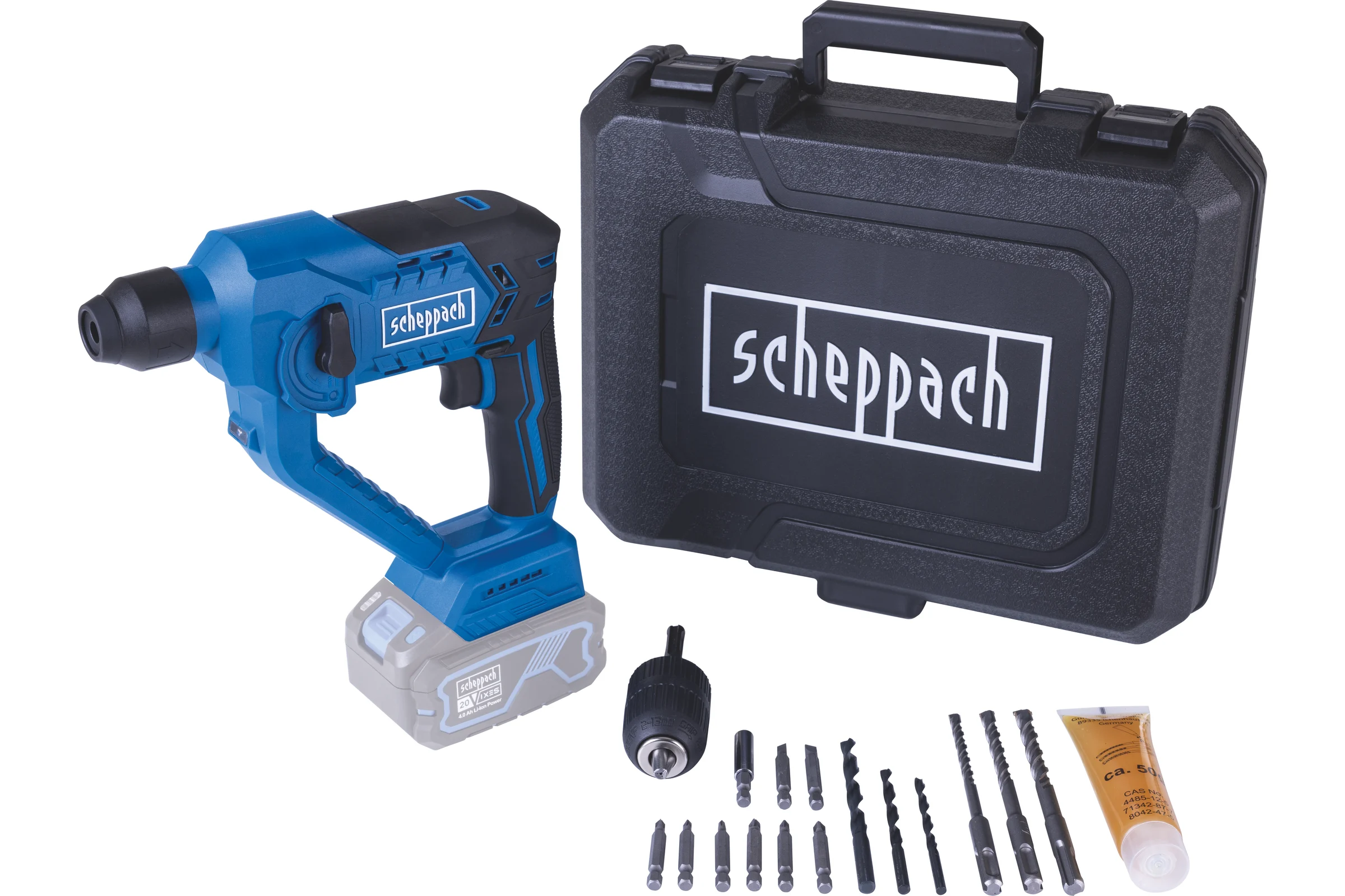 Аккумуляторный перфоратор с оснасткой C-RHD130-X Scheppach 5909249900