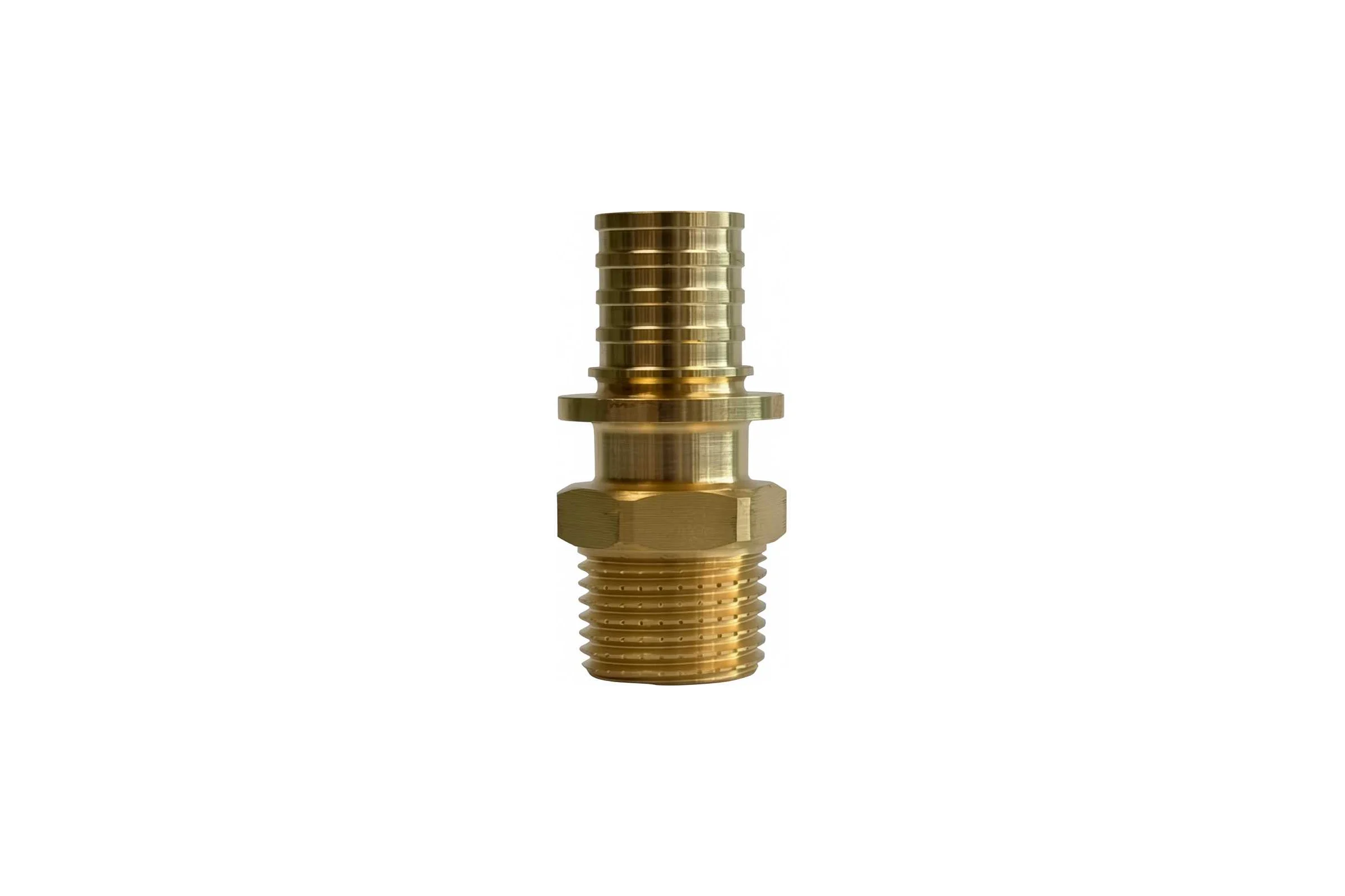 Аксиальная муфта переходная RITABLE с наружной резьбой, латунь, 16*1/2 (упак - 5 шт.) 110173041612