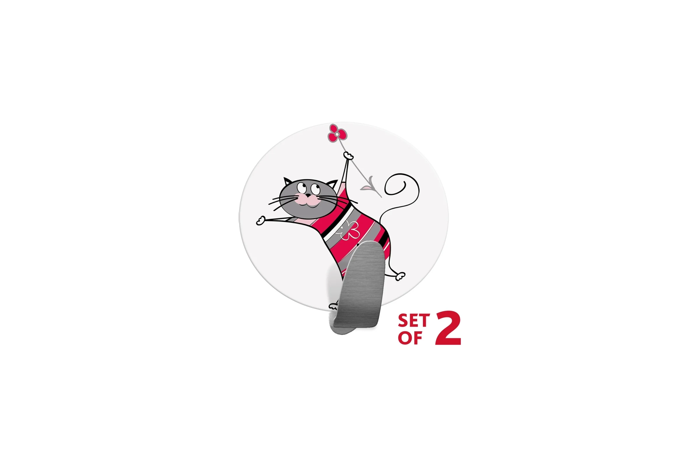 Самоклеящийся крючок Tatkraft FUNNY CATS 2 шт. 20092