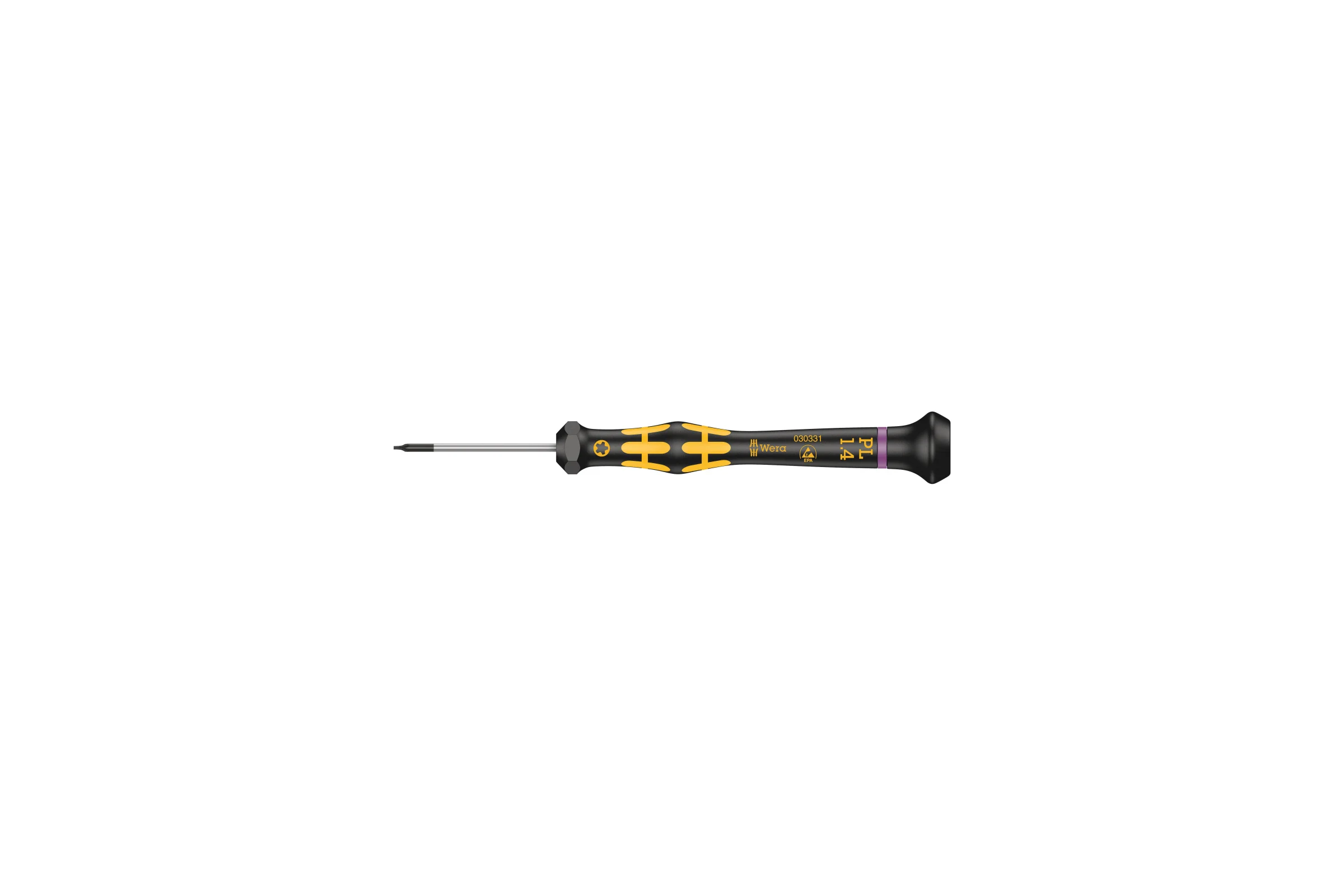 Антистатическая отвертка WERA 1573 Pentalobe ESD Kraftform Micro, PL 1.4х40 мм WE-030331