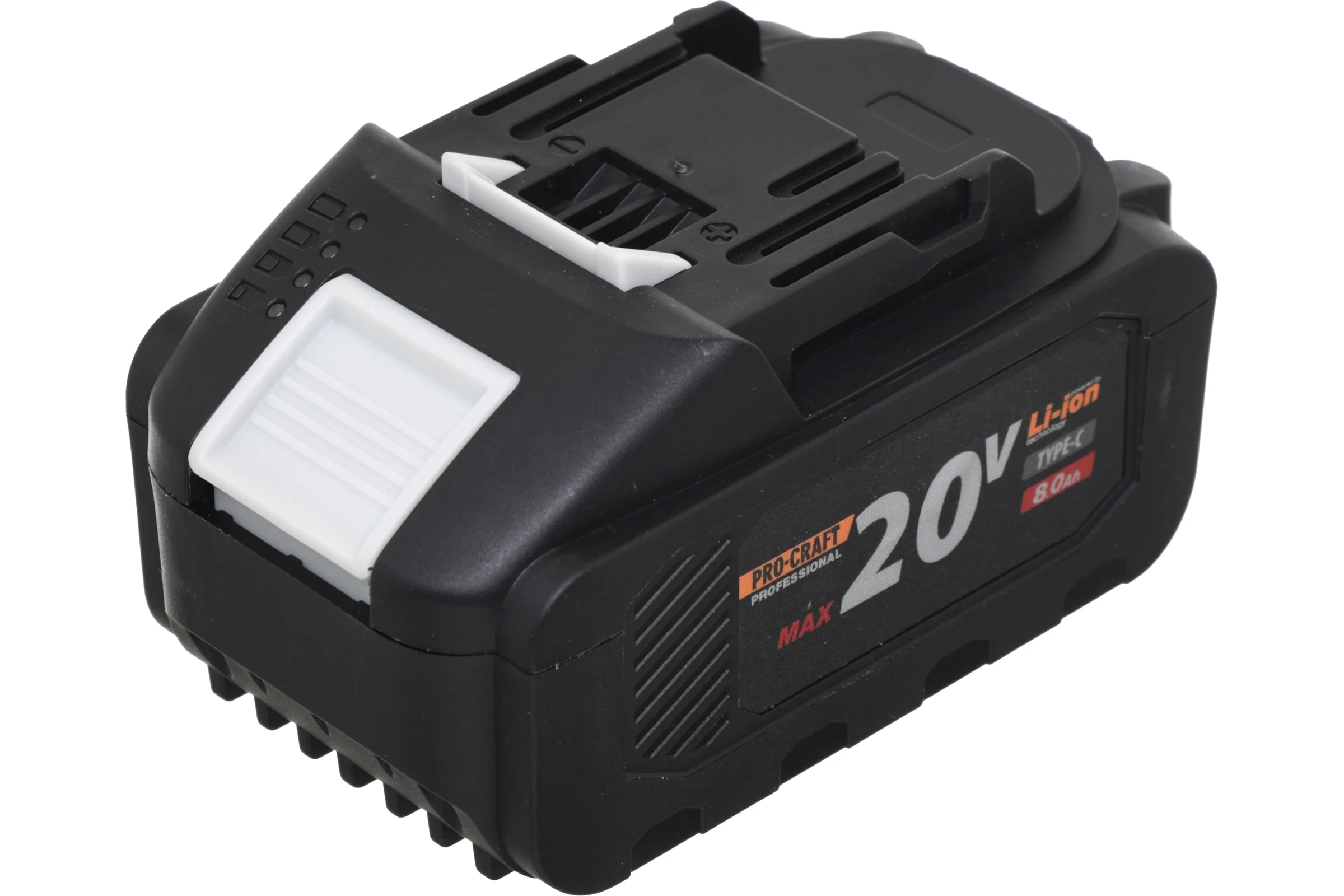 Батарея аккумуляторная PROCRAFT BAT20/8  Li-Ion 20В 8Ач, type-c BAT20/8C
