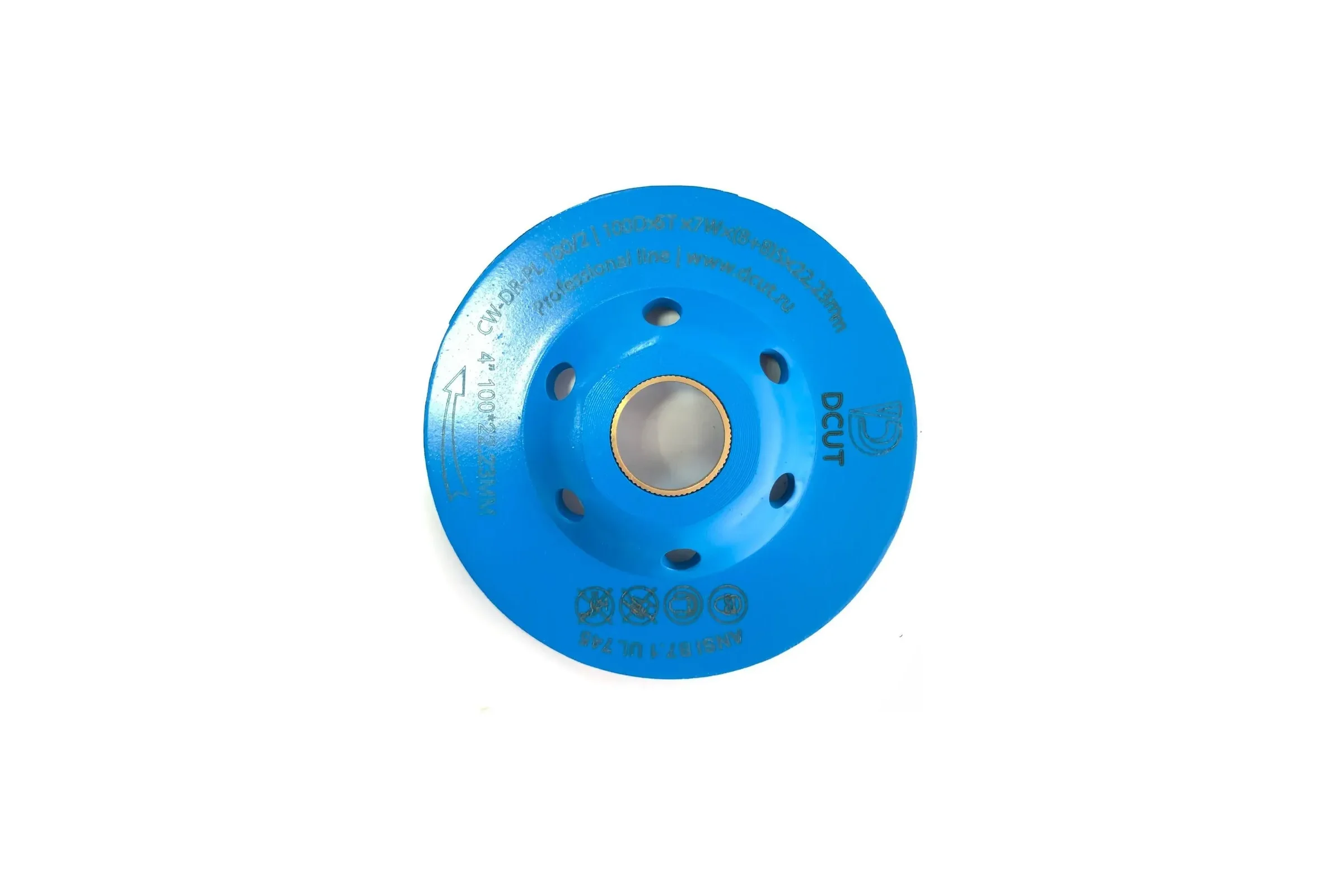 Алмазная шлифовальная чашка DCUT Размером 100MM X B 16/20X5X8 MM DW100DR-DXP