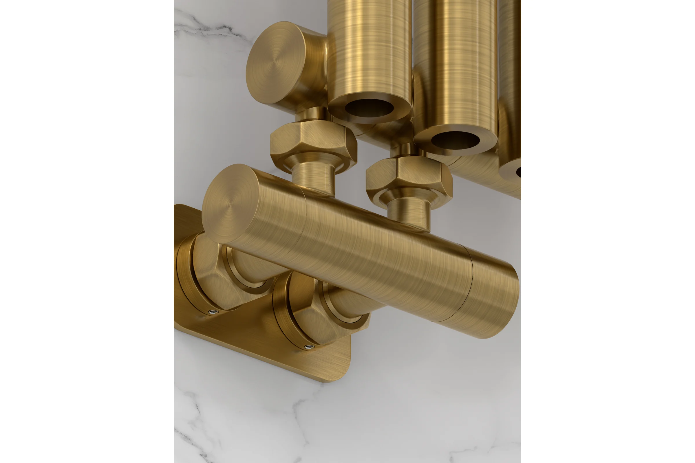 Вентиль 2х3/4 угловой скрытый-скрытый EU50 Сунержа Состаренная ЛАТУНЬ 051-1418-3434