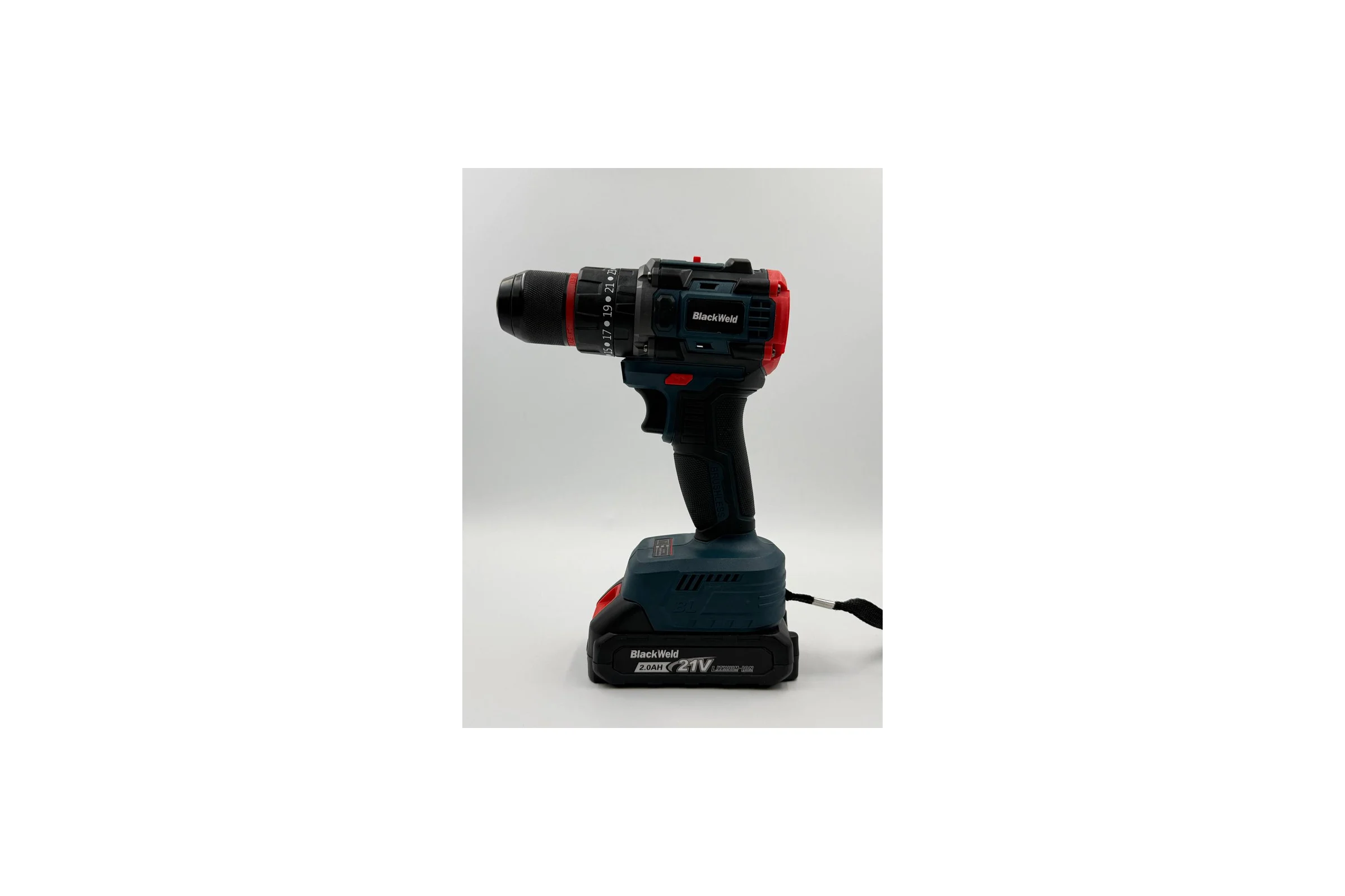 Бесщеточная аккумуляторная дрель-шуруповерт BlackWeld JZ02-10-2R 21V 2.0Ah 150176