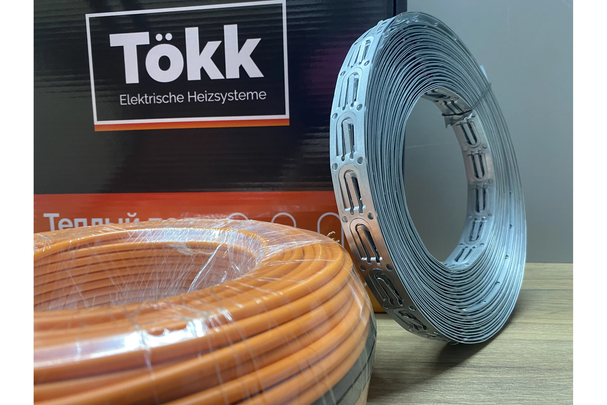 Кабель нагревательный двухжильный Tökk Teflon 20 Вт/м, 200 Вт, 10 м.п КабTokk_TF_10мп