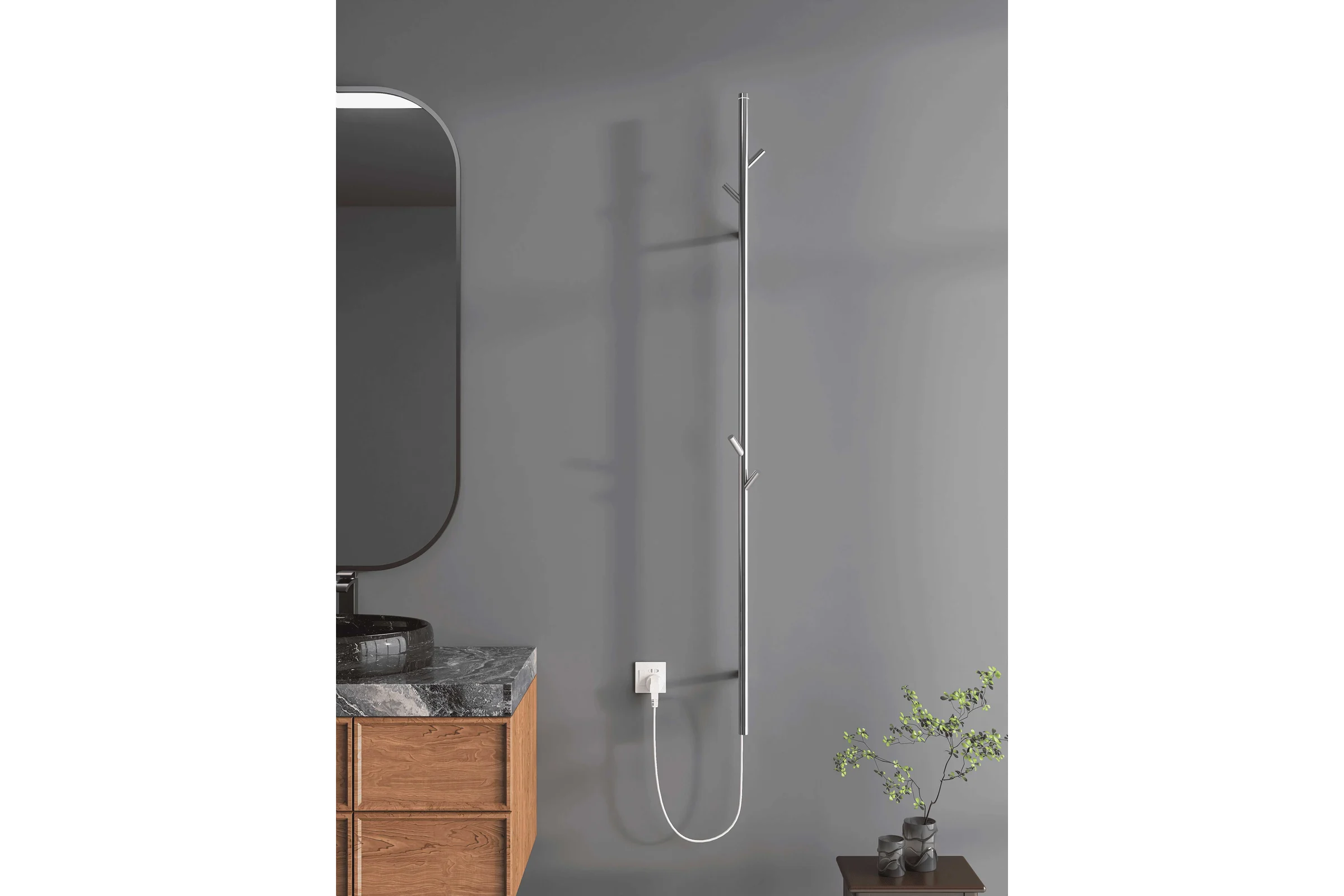 Электрический полотенцесушитель VENTSFERA HeatBranch с таймером CV-1 chrome