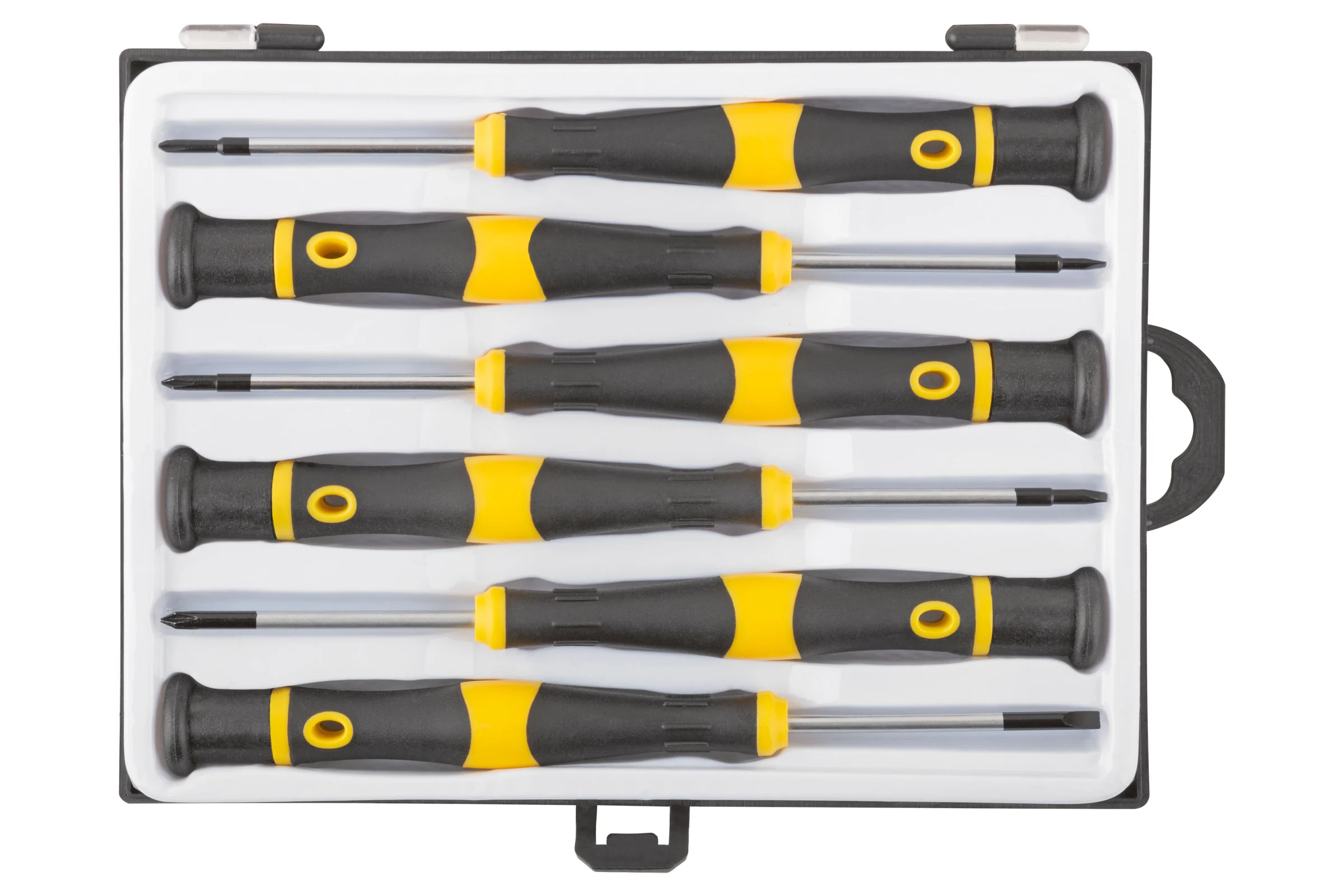 FIT Отвертки для точных работ FIT CrV, 6 шт., PH/SL, пластиковый кейс 56145