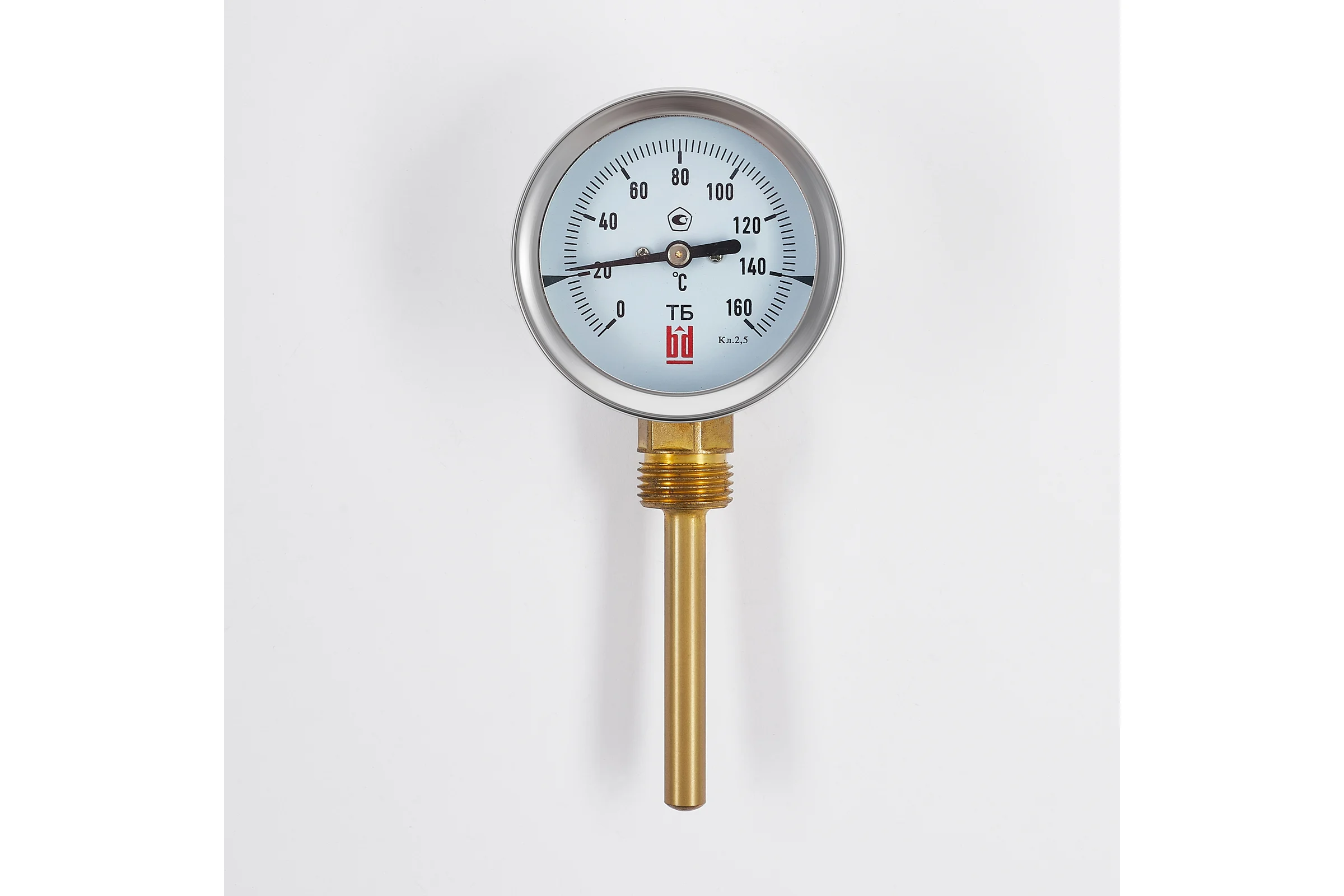 Биметаллический термометр BD ТБ 100Р/46 (0-160 °C), G 1/2, 1,5 рос, 51511131123