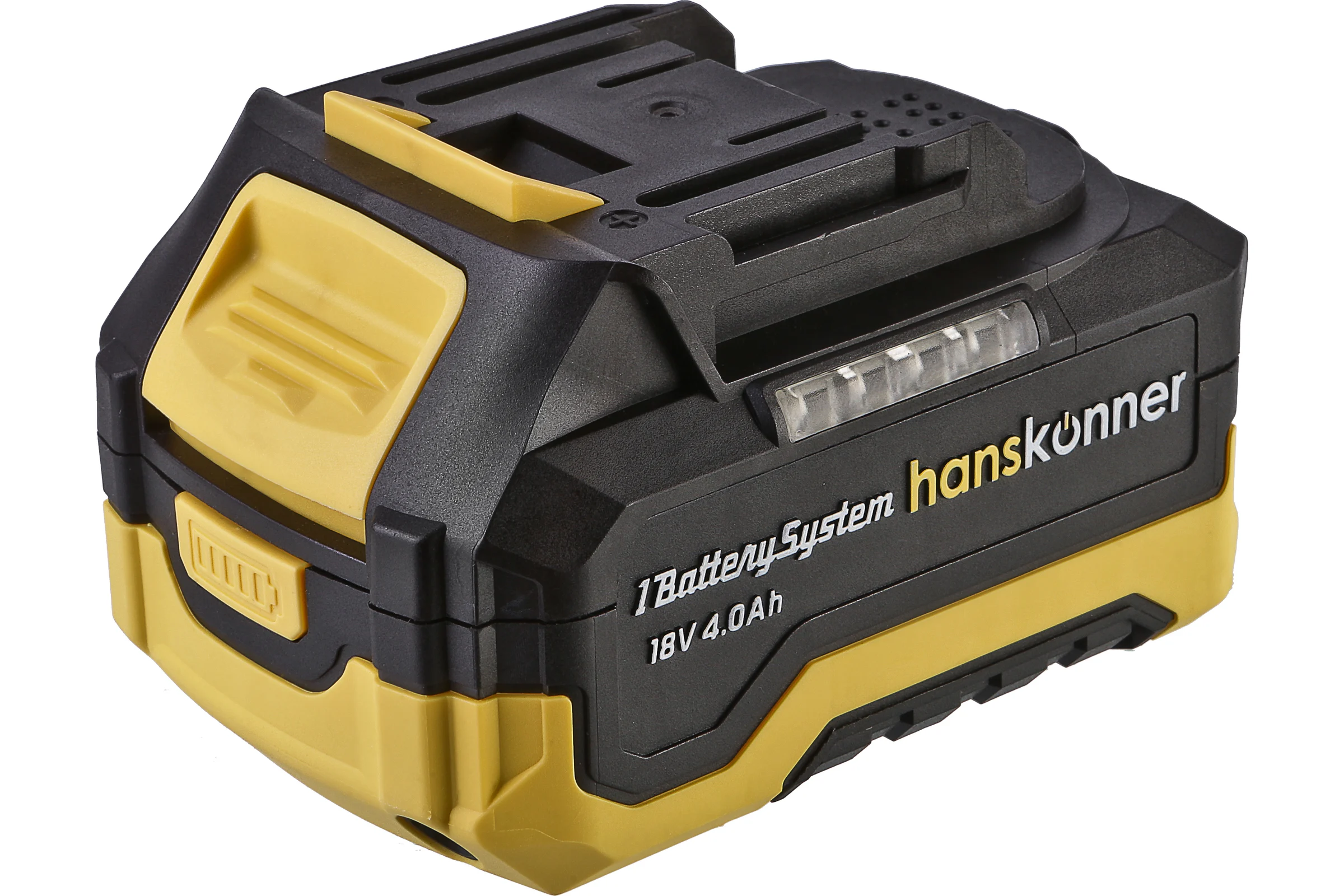 Аккумуляторная УШМ Hanskonner б/щ , 18 В, 1BatterySystem, 125мм, 1x4Ач HAG1812BLE