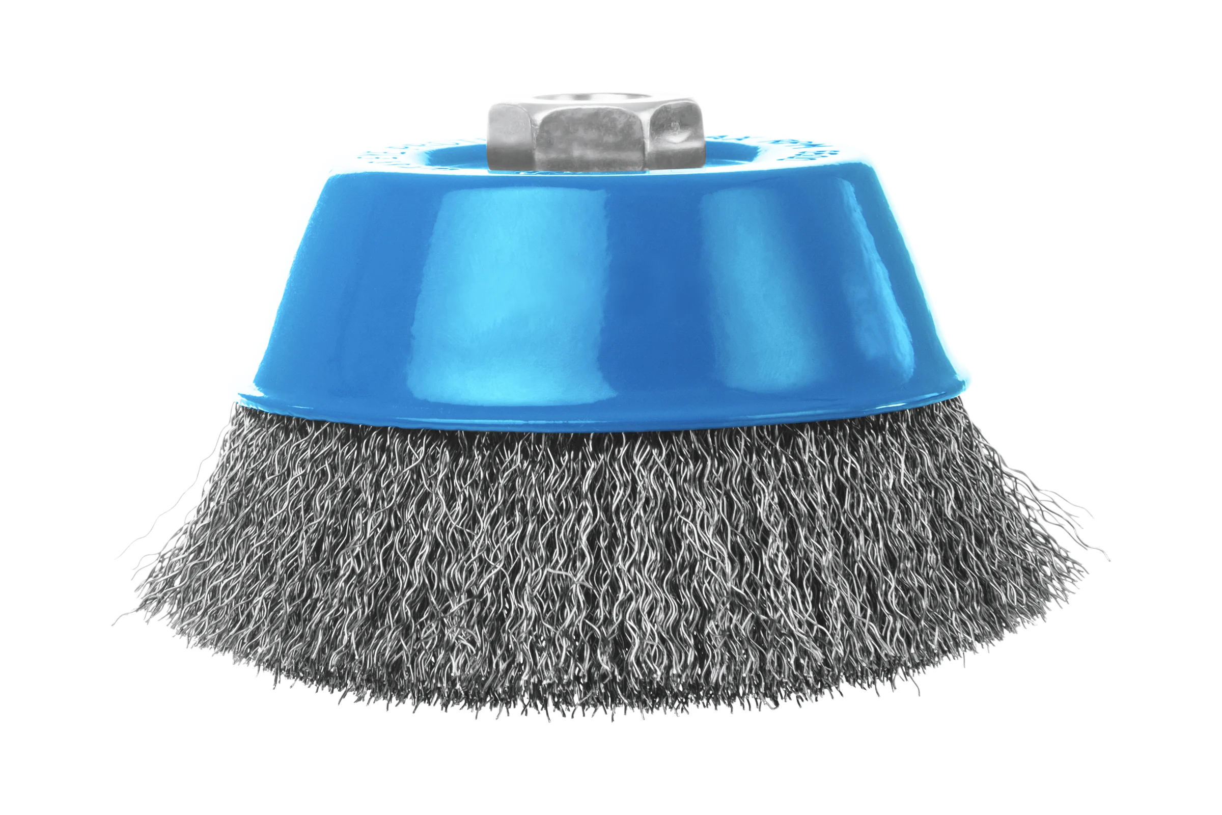 Щетка чашечная, гофрированная, для УШМ BLUESHARK № 1503  D75 мм М14*2 RPM 12500 SS (нерж) 0,3 51503