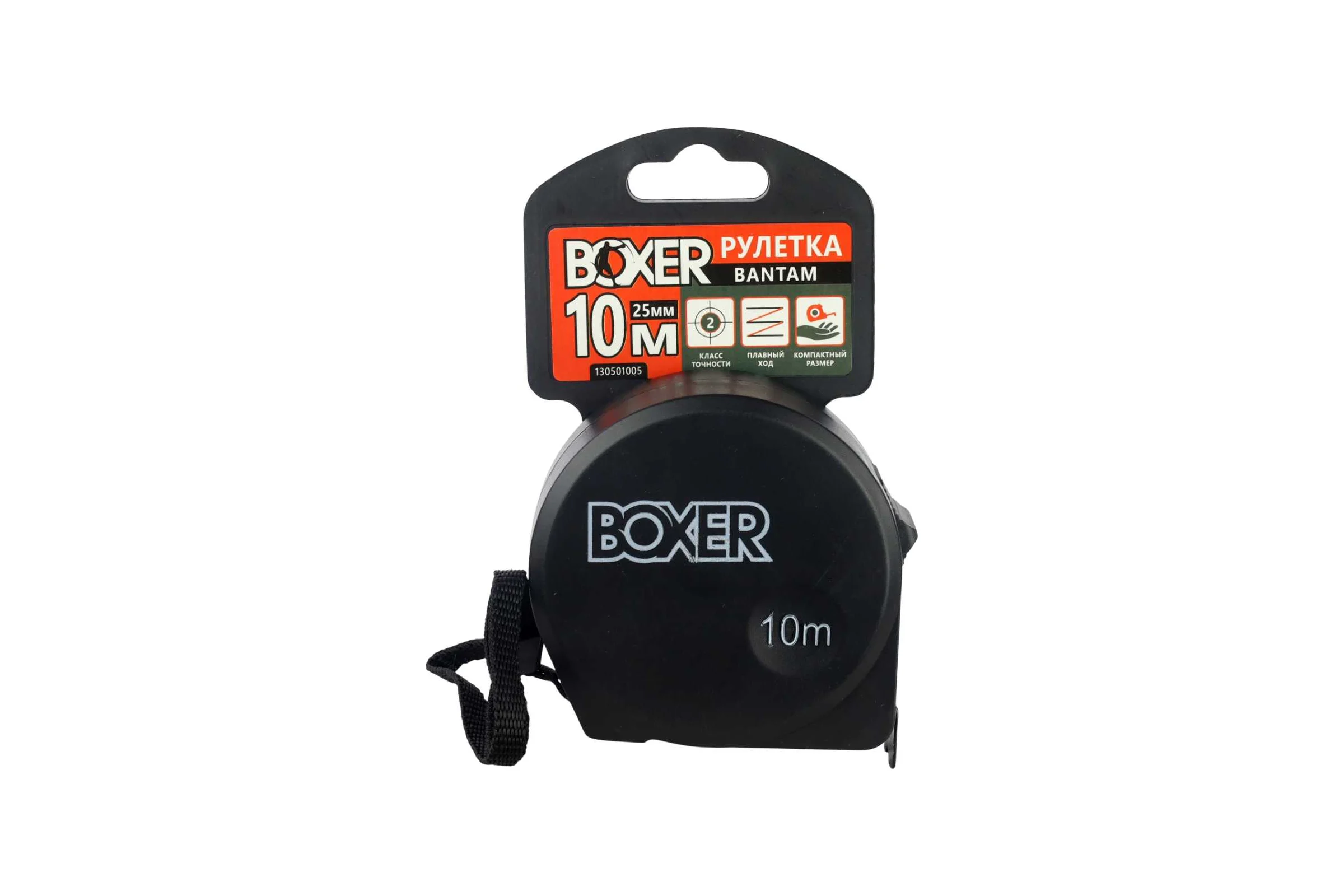 Рулетка Boxer Bantam 10мх25мм, пластиковый корпус, 130501005