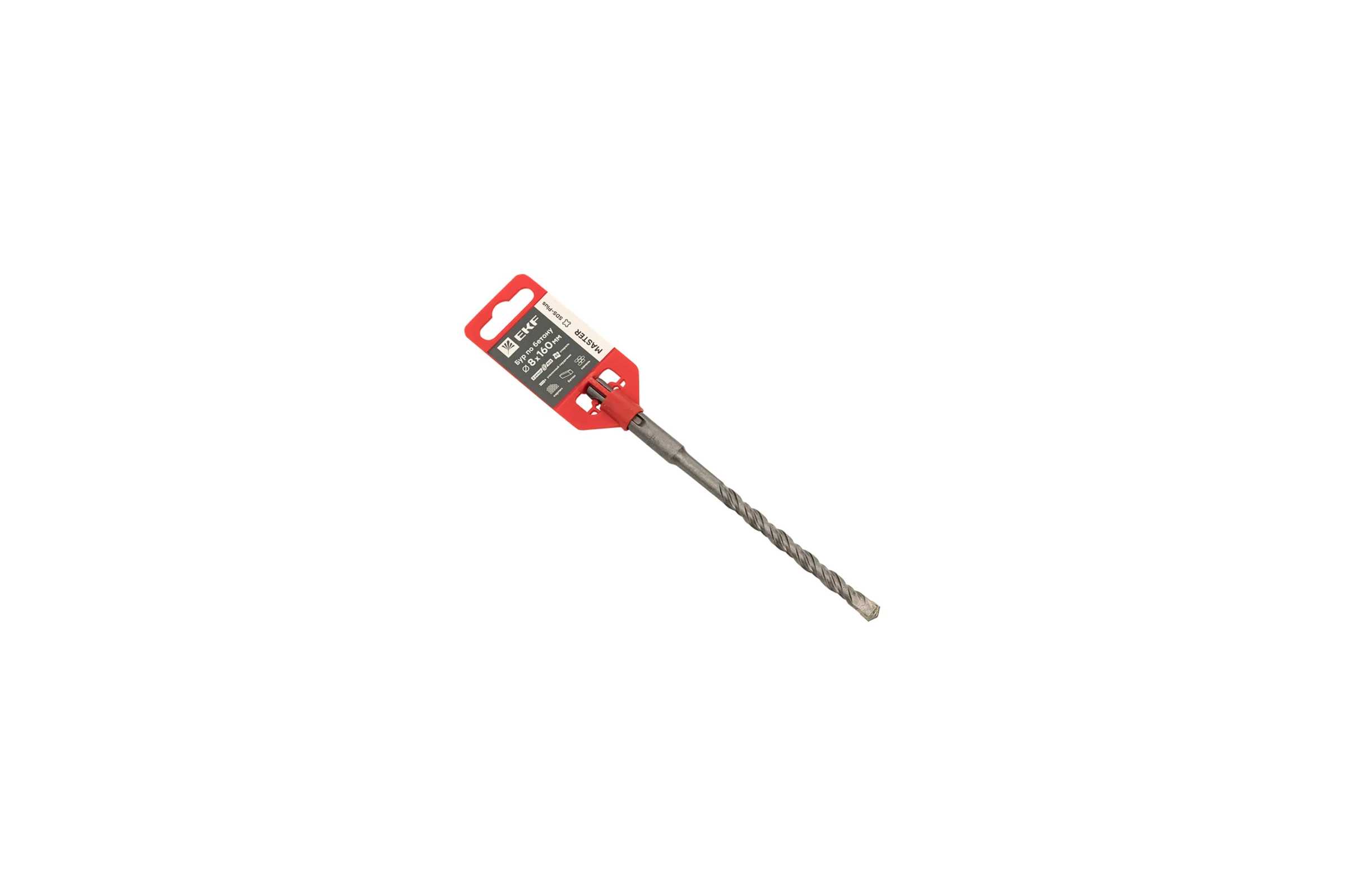 Бур по бетону Master (8x160 мм; 2 резца; SDS-plus) EKF db-8-160-2x4