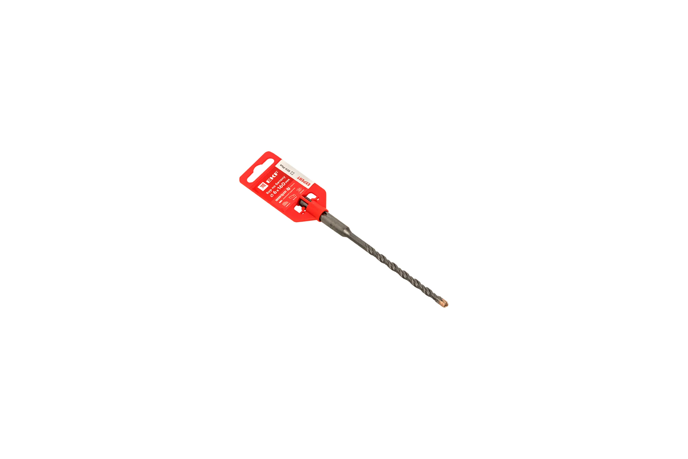 Бур по бетону Expert (6x160 мм; 4 резца; SDS-plus) EKF db-6-160-4x4