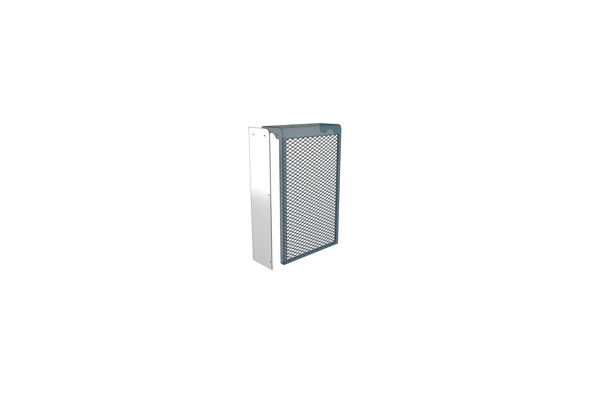 Боковина для экрана на чугунный радиатор СИМАЛЕНД металлическая БГ-МЭР 4539523