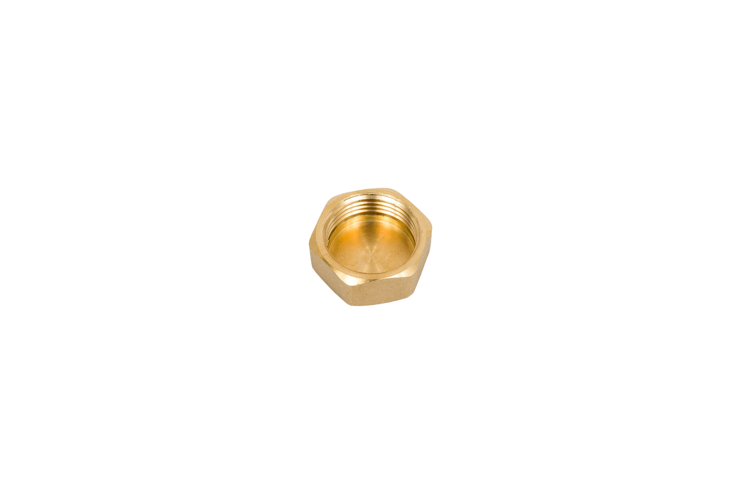Заглушка (на трубу) LD PRIDE DN20 (3/4") ВР латунь никель в упаковке LD.67.504.20.2