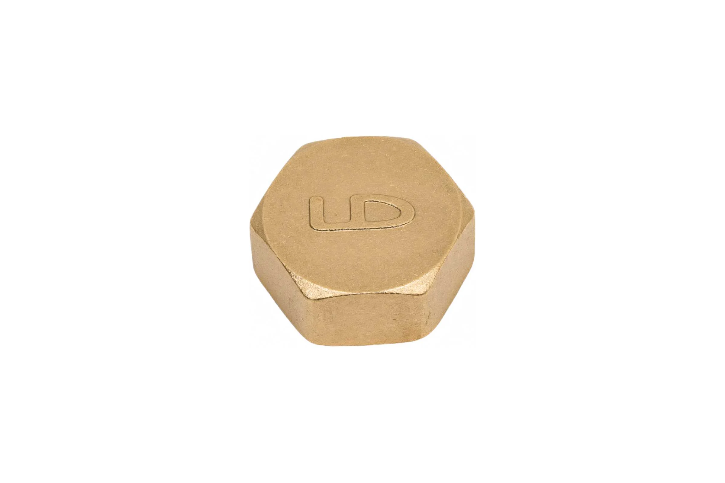 Заглушка (на трубу) LD PRIDE DN20 (3/4") ВР латунь никель в упаковке LD.67.504.20.2
