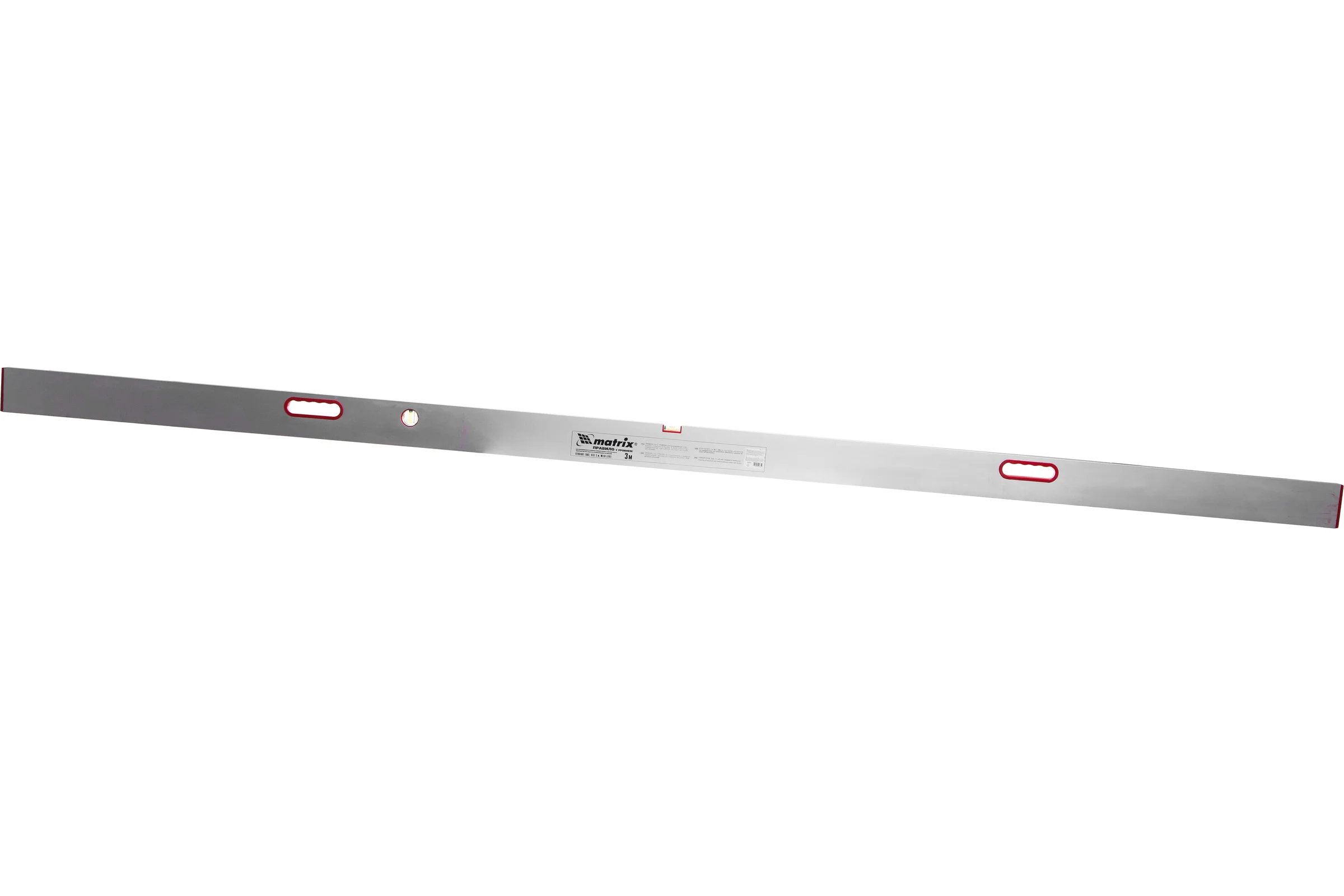 Алюминиевое правило с уровнем, L-3,0 м MATRIX 89641