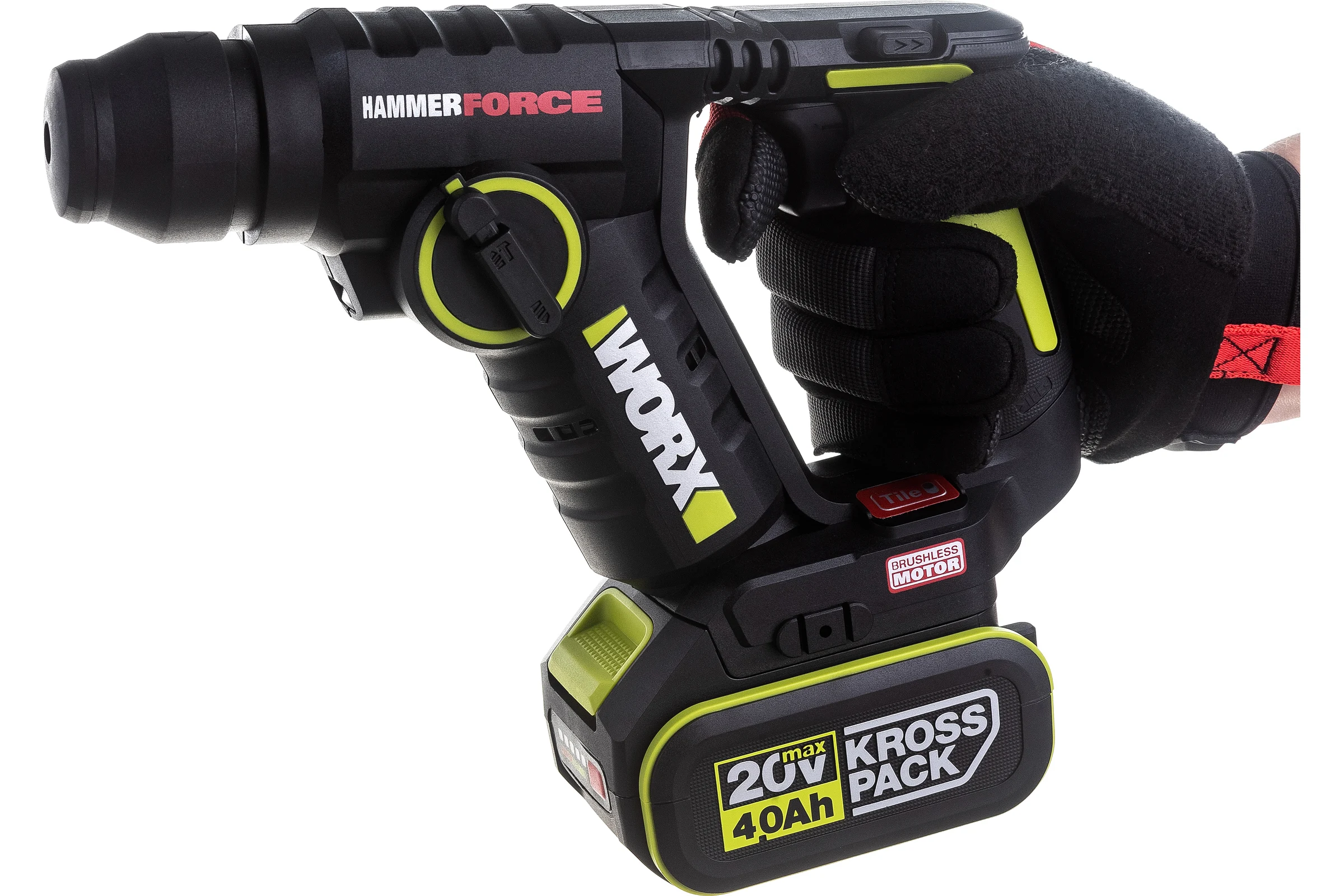 Аккумуляторный бесщеточный перфоратор WORX Professional WU380S