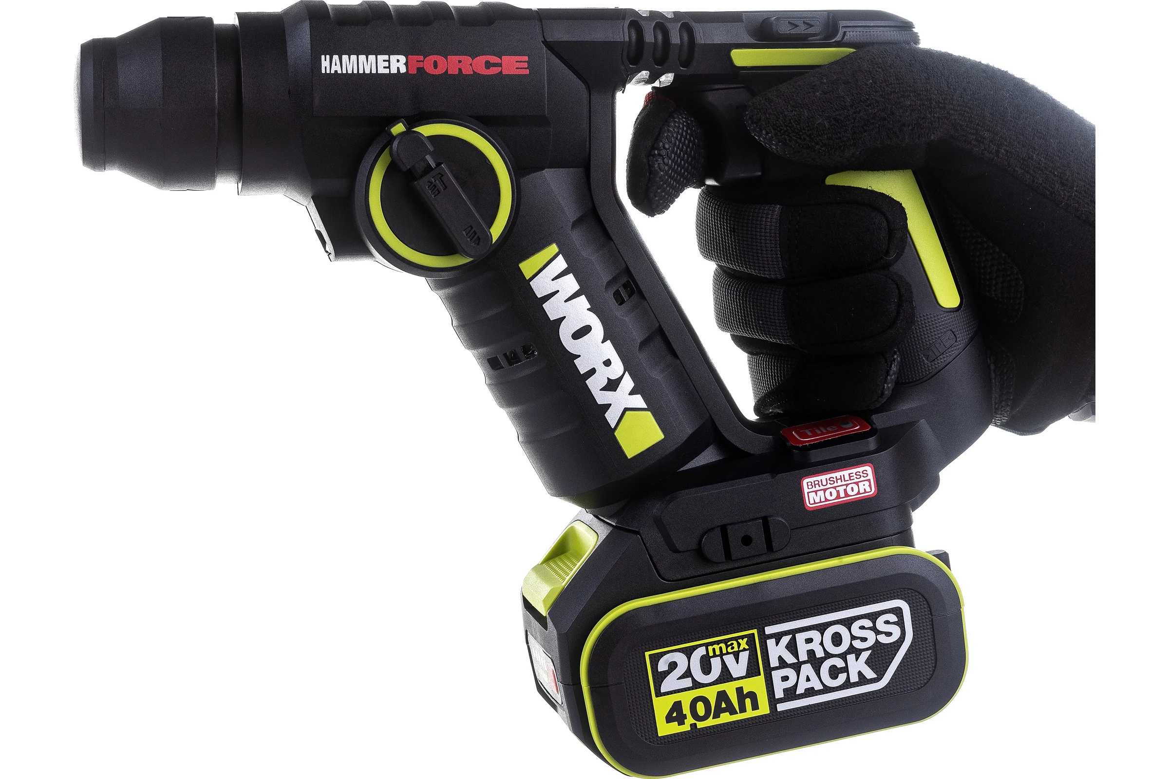 Аккумуляторный бесщеточный перфоратор WORX Professional WU380S
