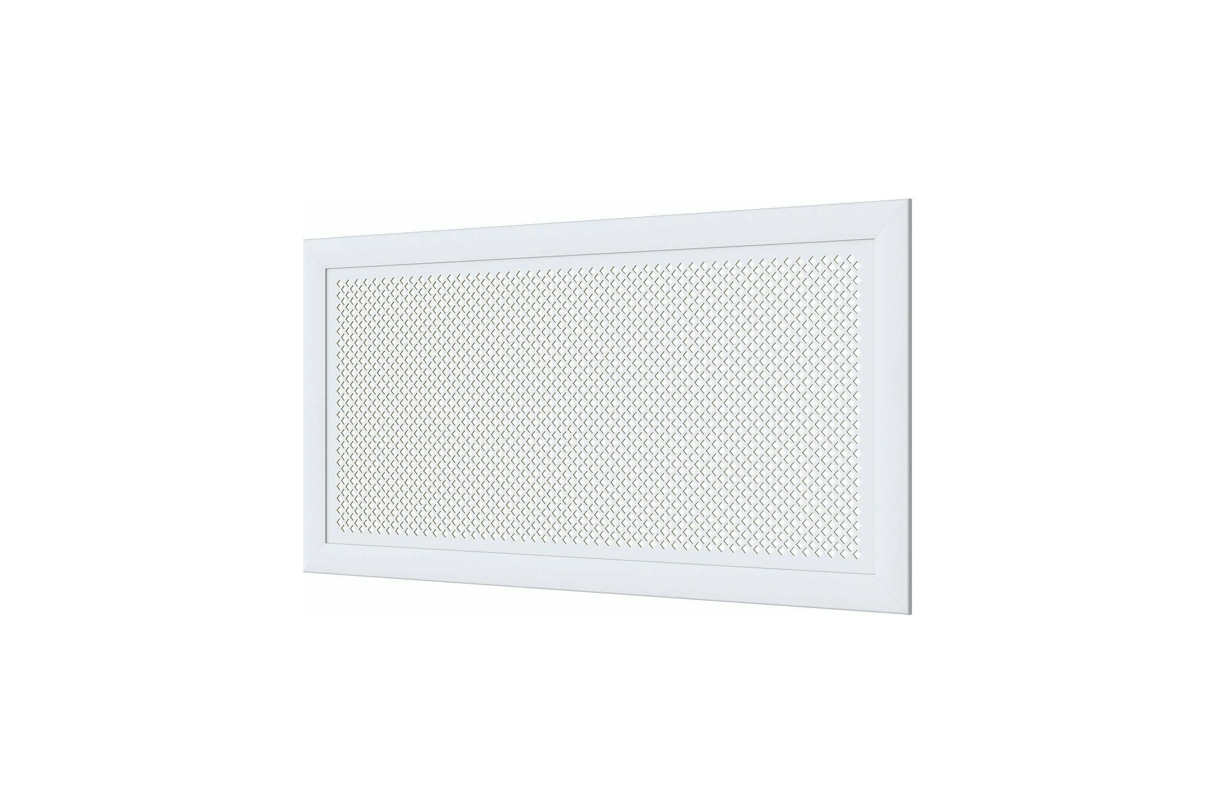 Декоративный экран для радиаторов и батарей Cosca Decor Модерн 600x1200 мм, белый, дедало, с рамкой СПБ002096