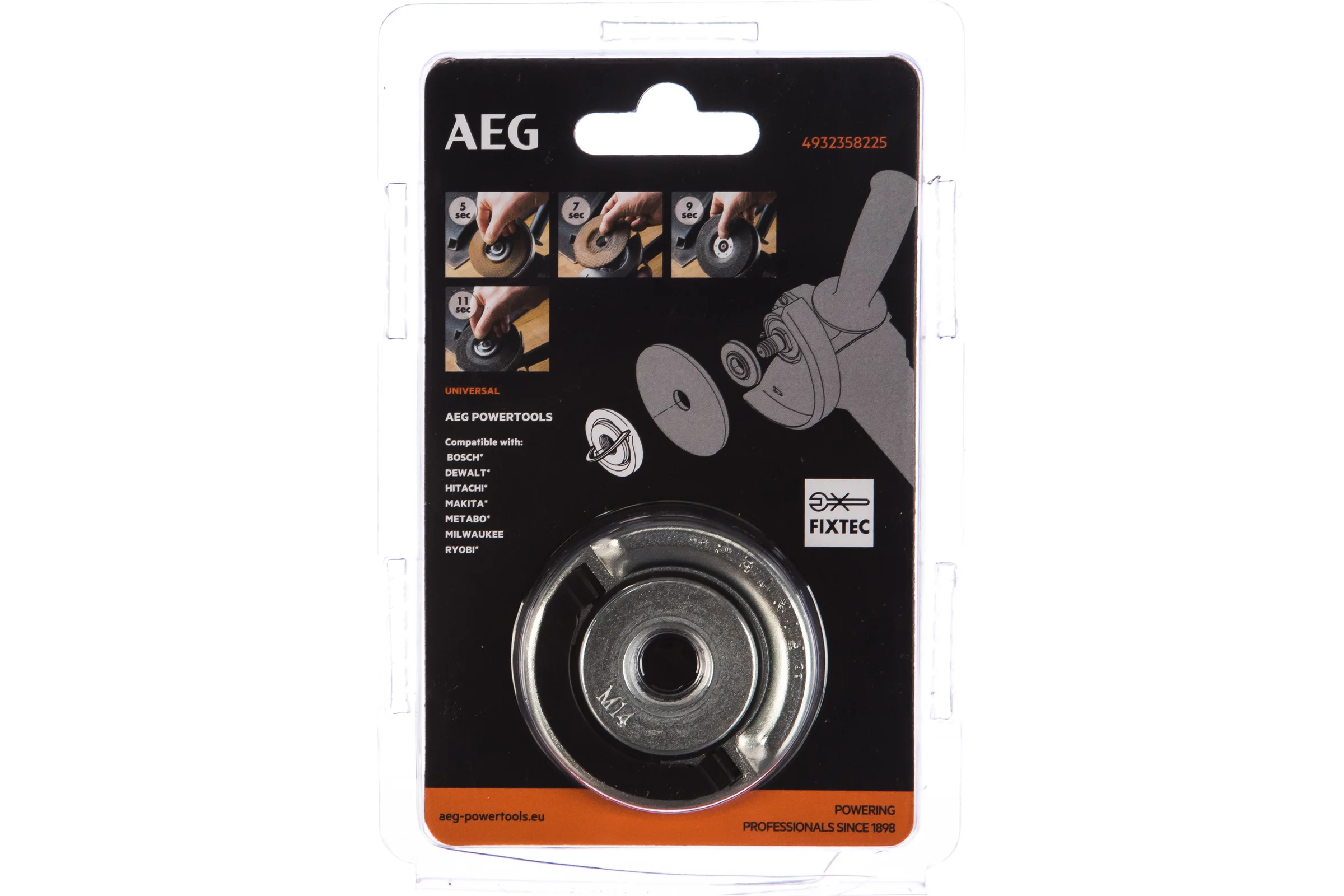 Гайка FIXTEC для УШМ (115-150 мм; М14) AEG 4932358225