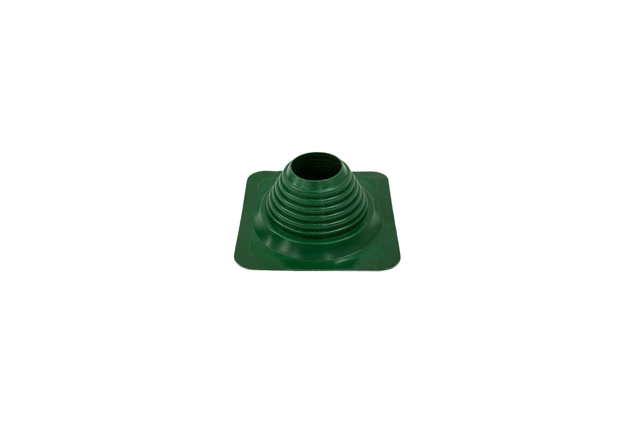 Кровельная прямая проходка Borge №4 (d=95-197, 275x275mm, RAL 6005 зеленый), силикон 01.235.03.03.01.000.6005
