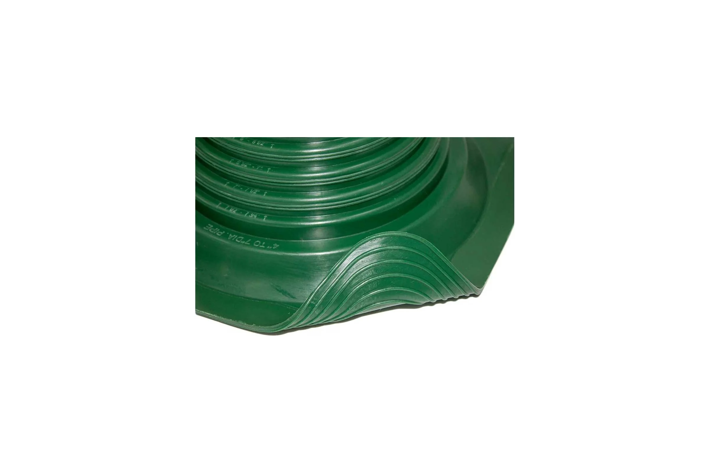 Кровельная прямая проходка Borge №4 (d=95-197, 275x275mm, RAL 6005 зеленый), силикон 01.235.03.03.01.000.6005