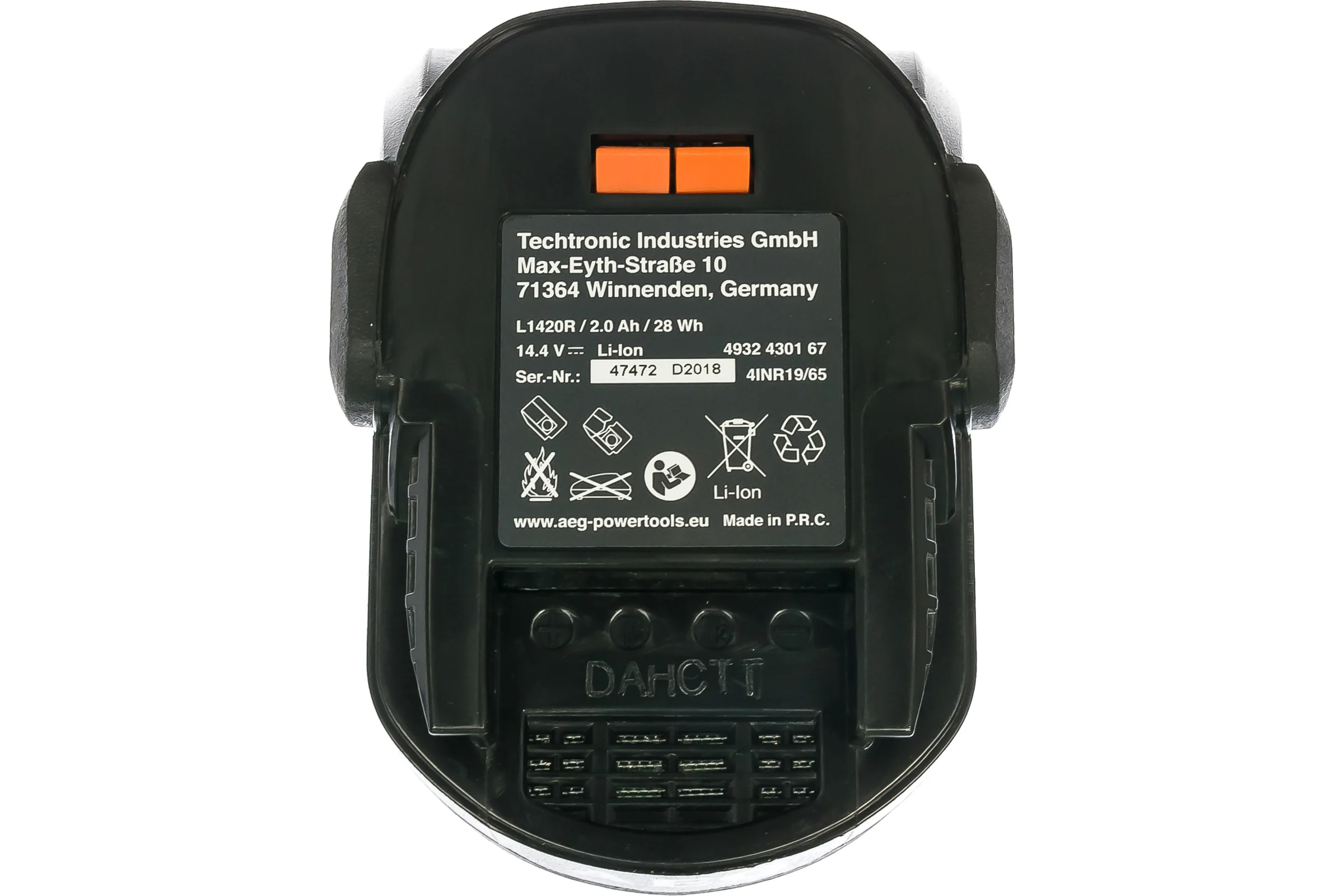 Аккумулятор L1420R (14,4 В; 2 A*ч; Li-ion) AEG 4932430167