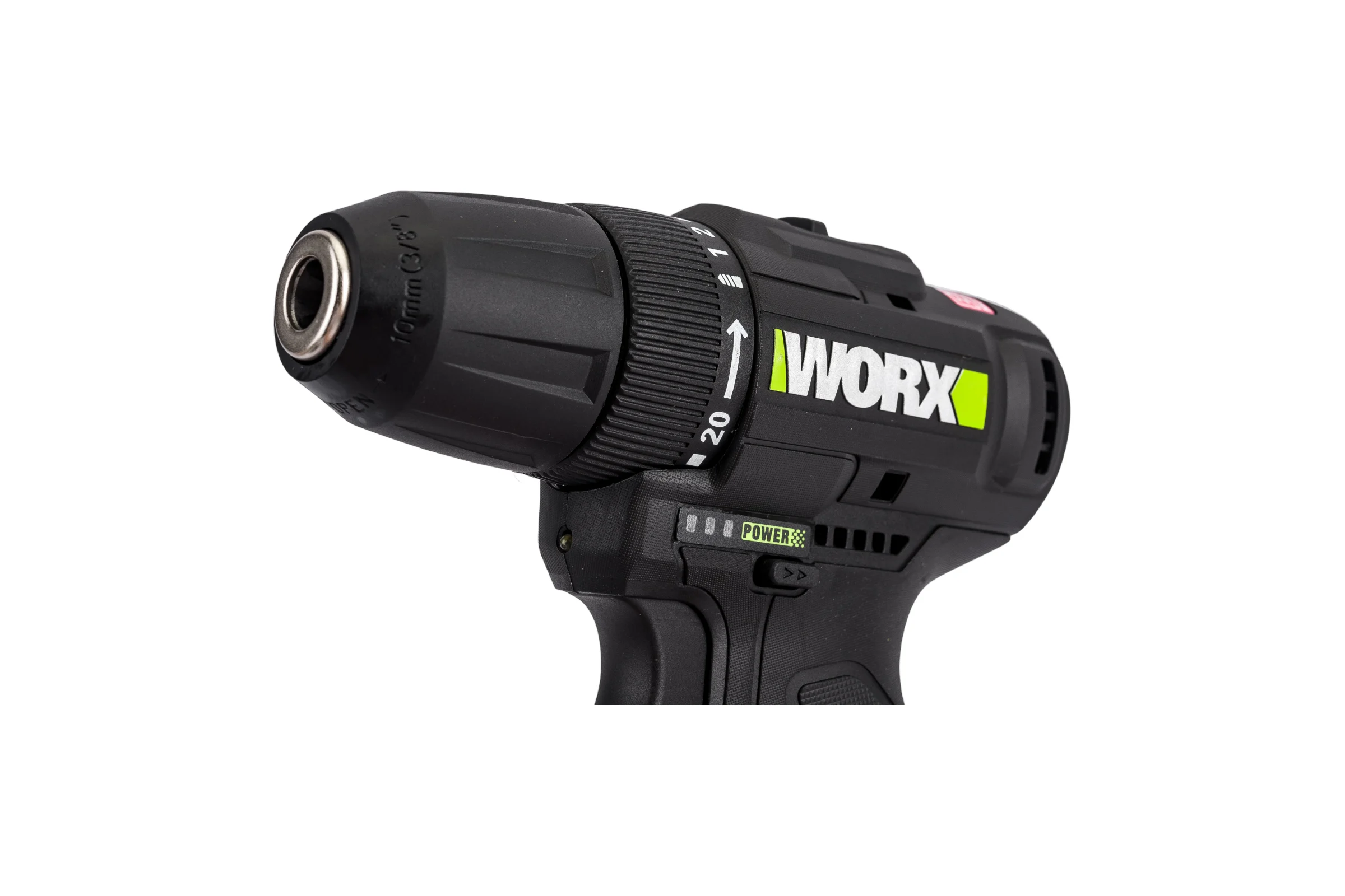 Аккумуляторная дрель-шуруповерт WORX Professional 12В, 38Нм, 2Ач х2 + 1,5 А WE210.2