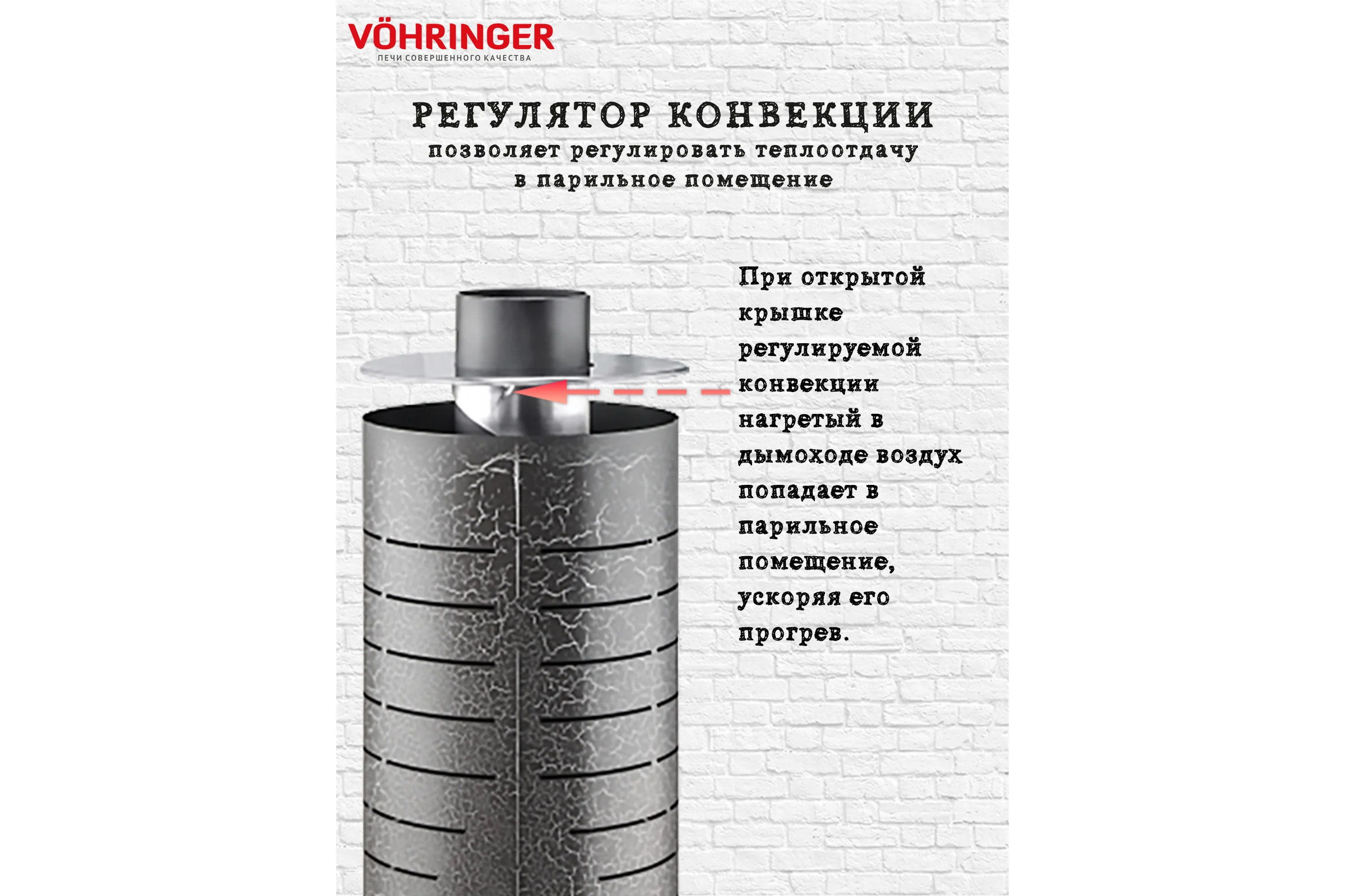 Дымоход для печи банной отопительной VOHRINGER D115 economiser_kozhuh_line