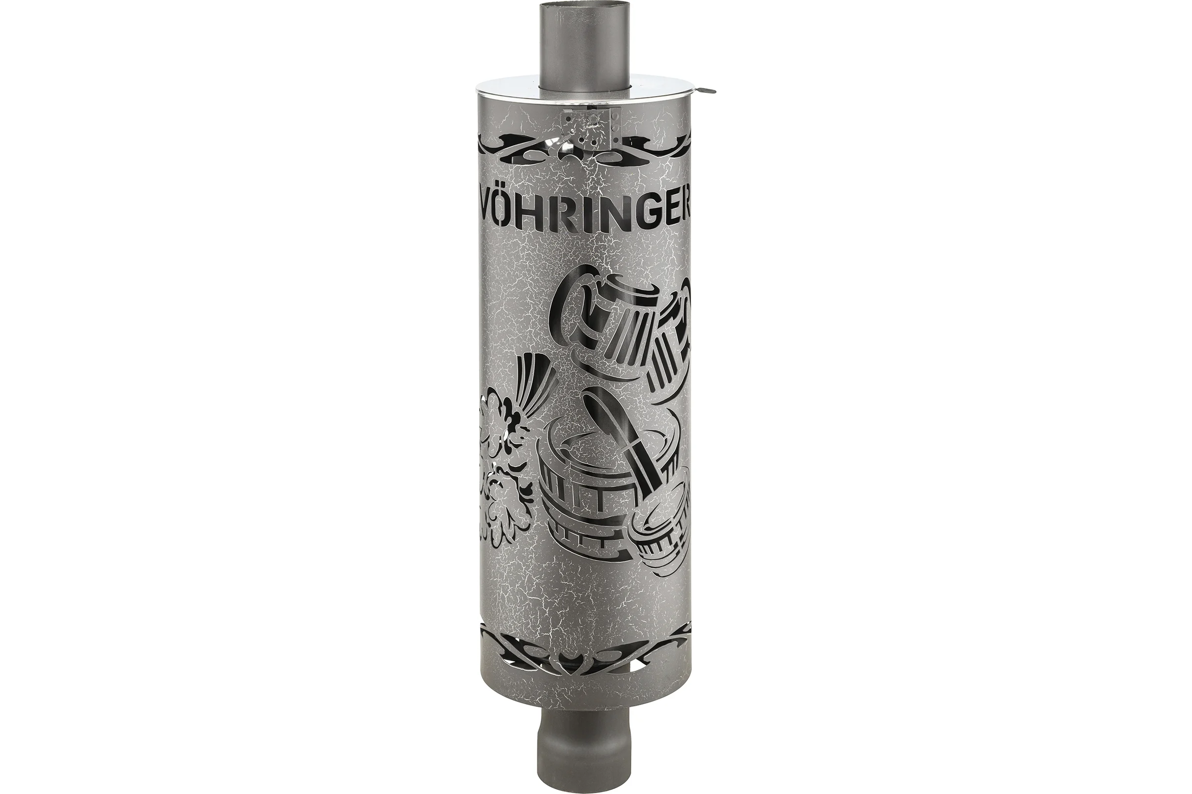 Дымоход для печи банной отопительной VOHRINGER D115 konvektor_kozhuh_shaika