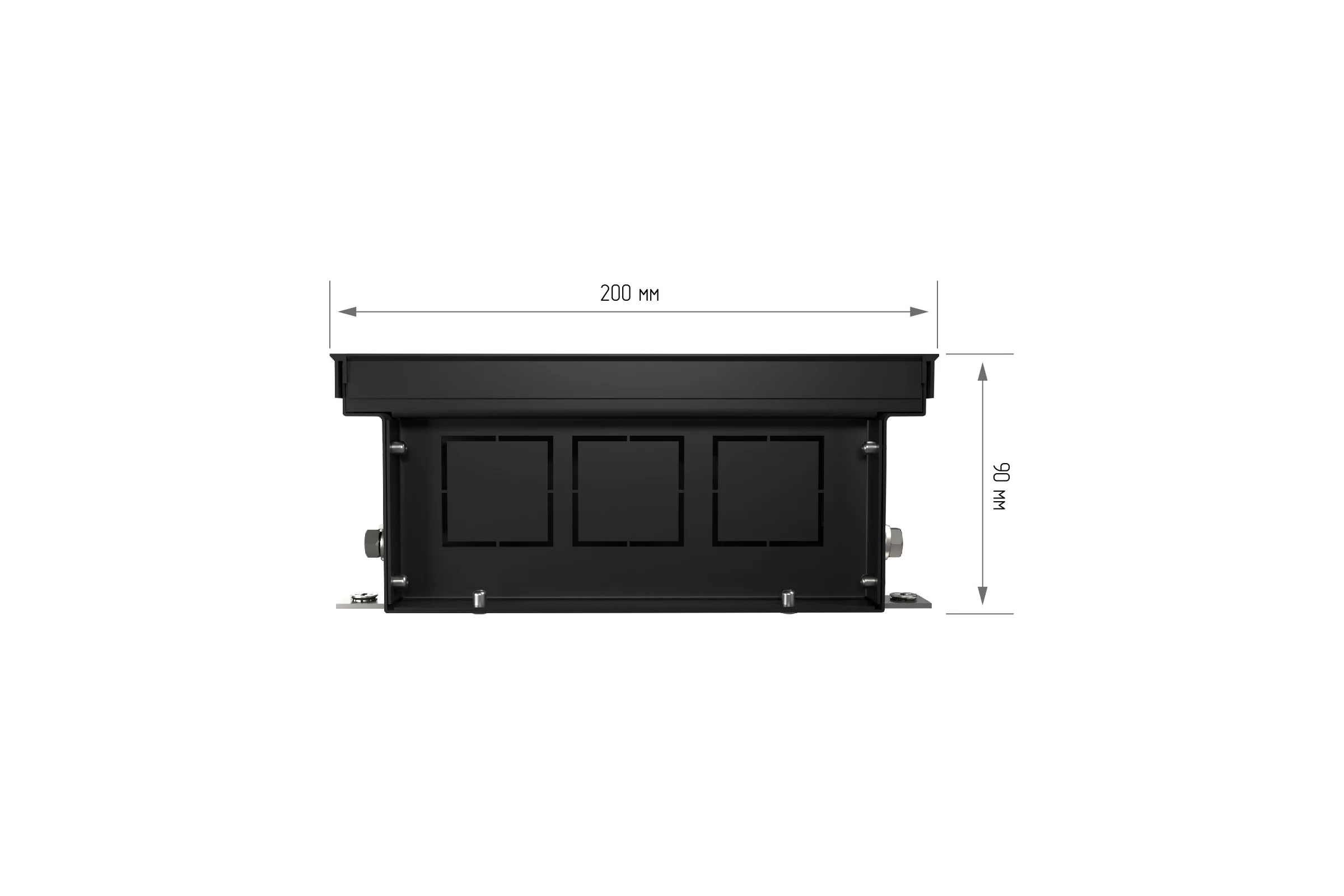 Внутрипольный конвектор ROYAL THERMO ATRIUM-90/200/2000-DG-U-NA НС-1430114