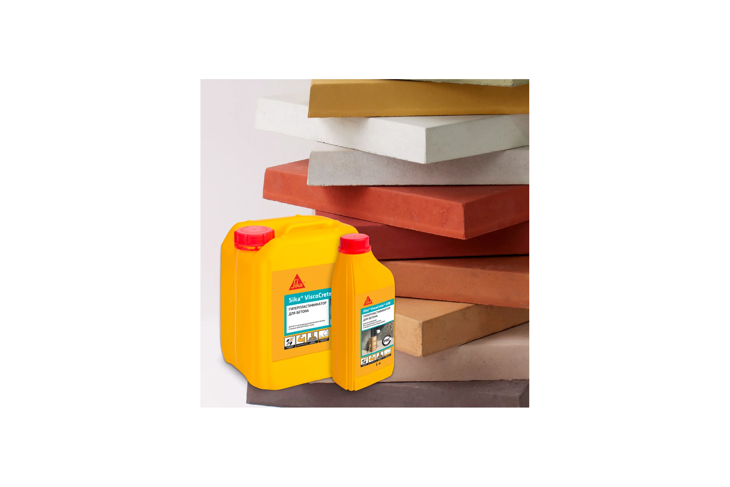 Гиперпластификатор для высокопрочного бетона SIKA ViscoCrete-200 Канистра 1л 669068