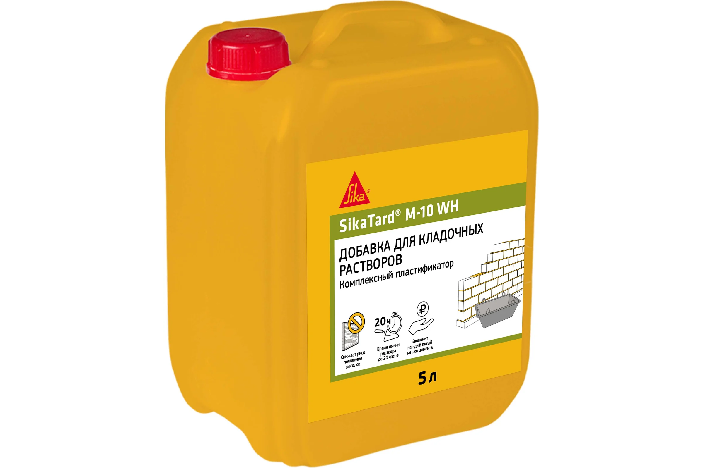 Комплексная добавка для кладочных растворов SIKA Tard M-10 WH Канистра 5л. 670396