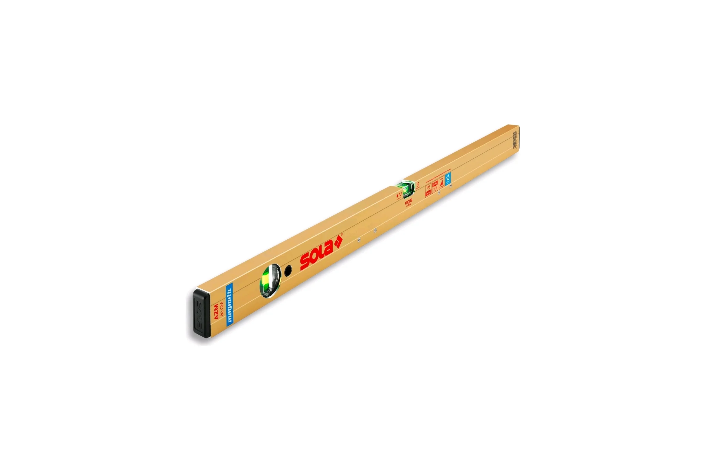 Магнитный уровень SOLA AZM 100 NEW, L=100 см, 2 глазка 01821301