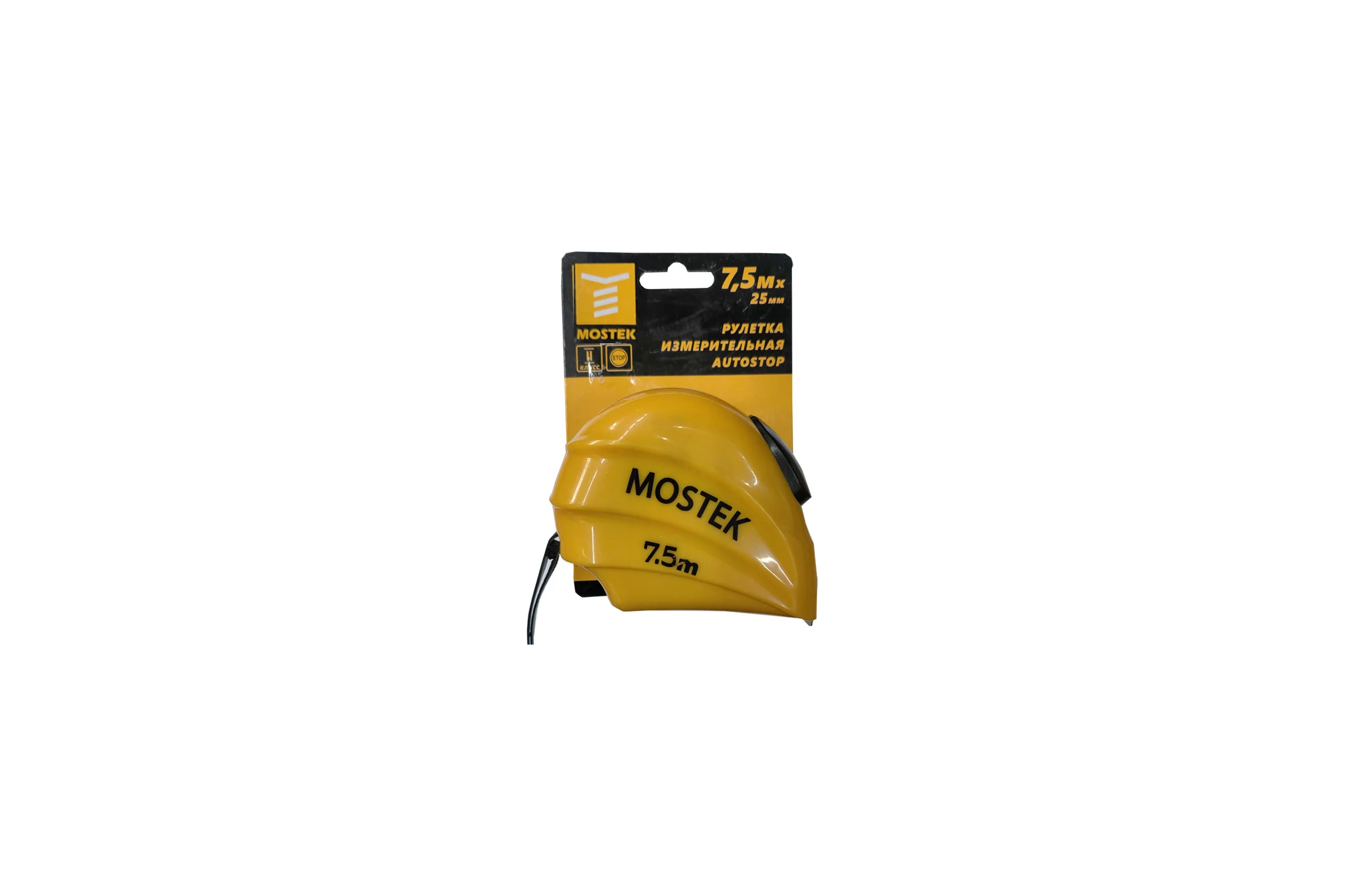 Измерительная рулетка MosTek Autostop 7.5 м, 25 мм 5117525