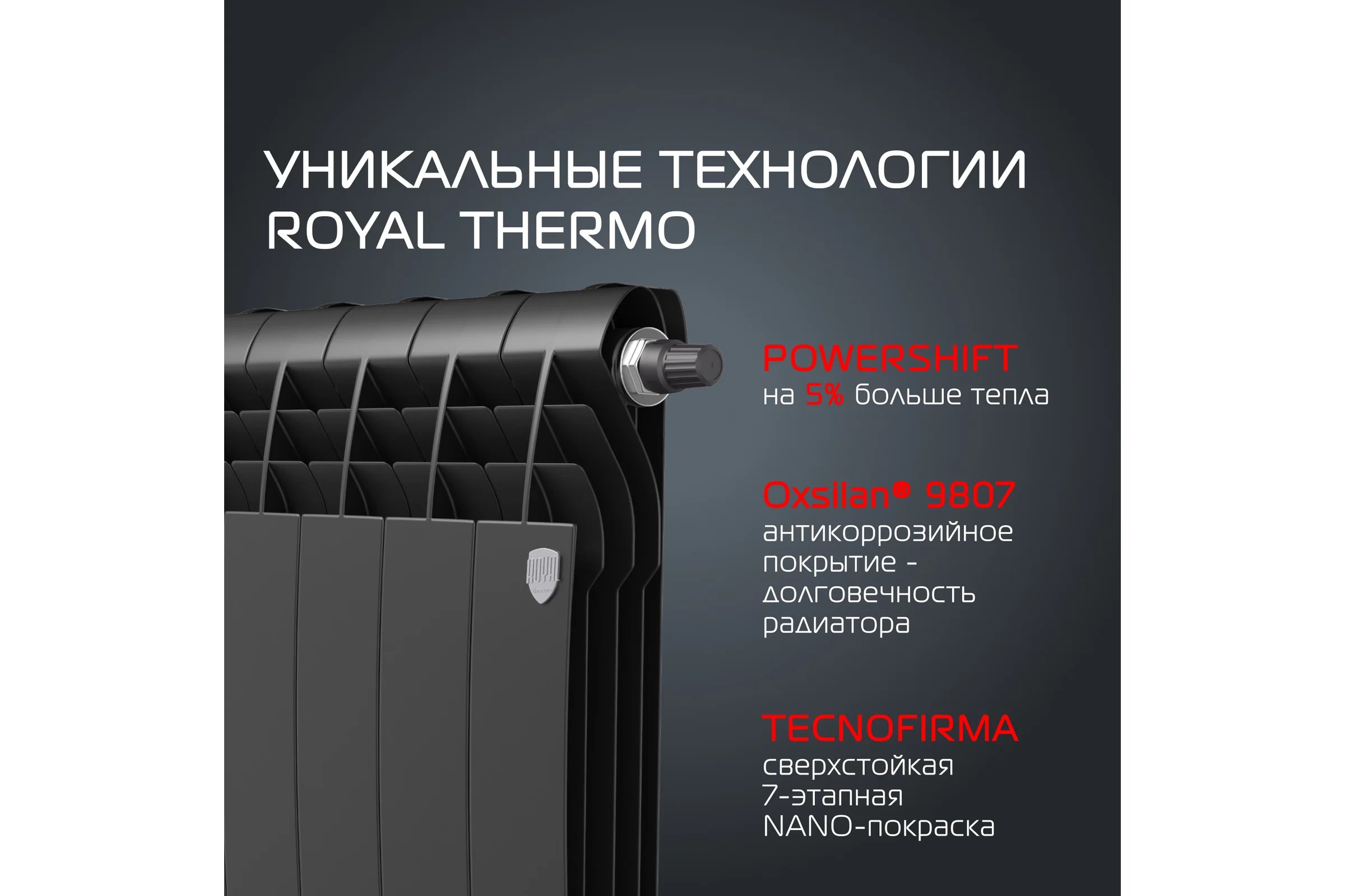 Радиатор ROYAL THERMO BiLiner 500 /Noir Sable VR - 10 секций НС-1196682
