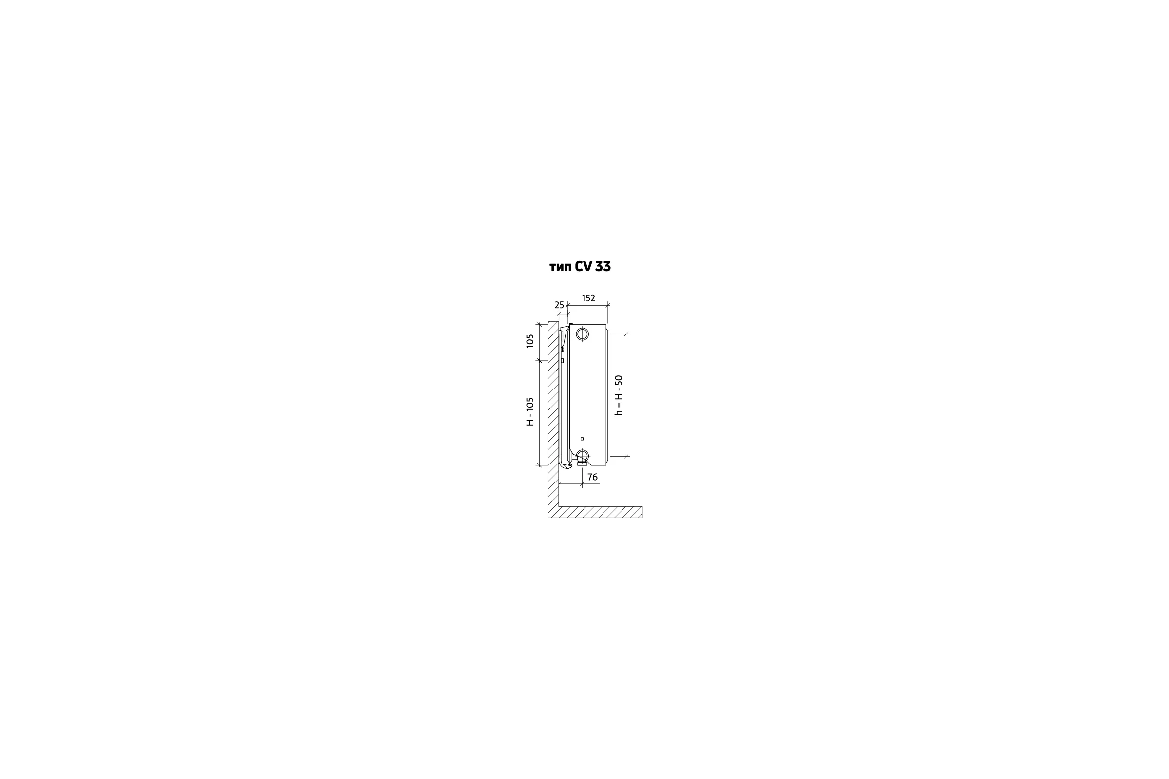 Стальной радиатор PURMO Ventil Compact 33-400-1000 EVRA F0W3304010011E00