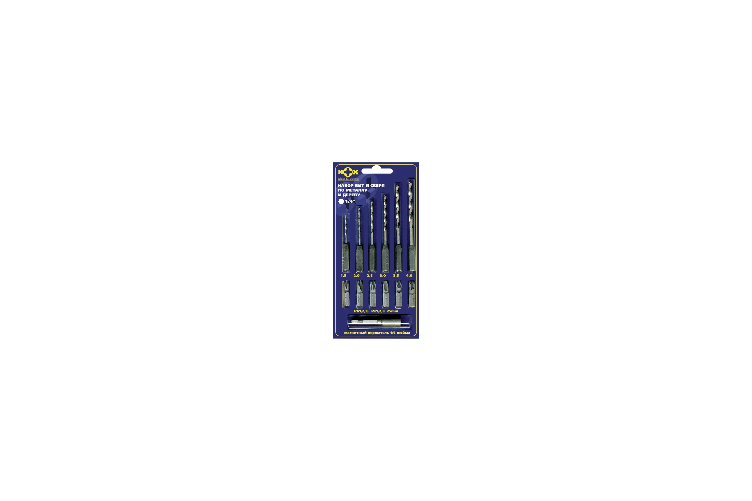 Набор бит и свёрл (13 предметов) Ziflex 556904