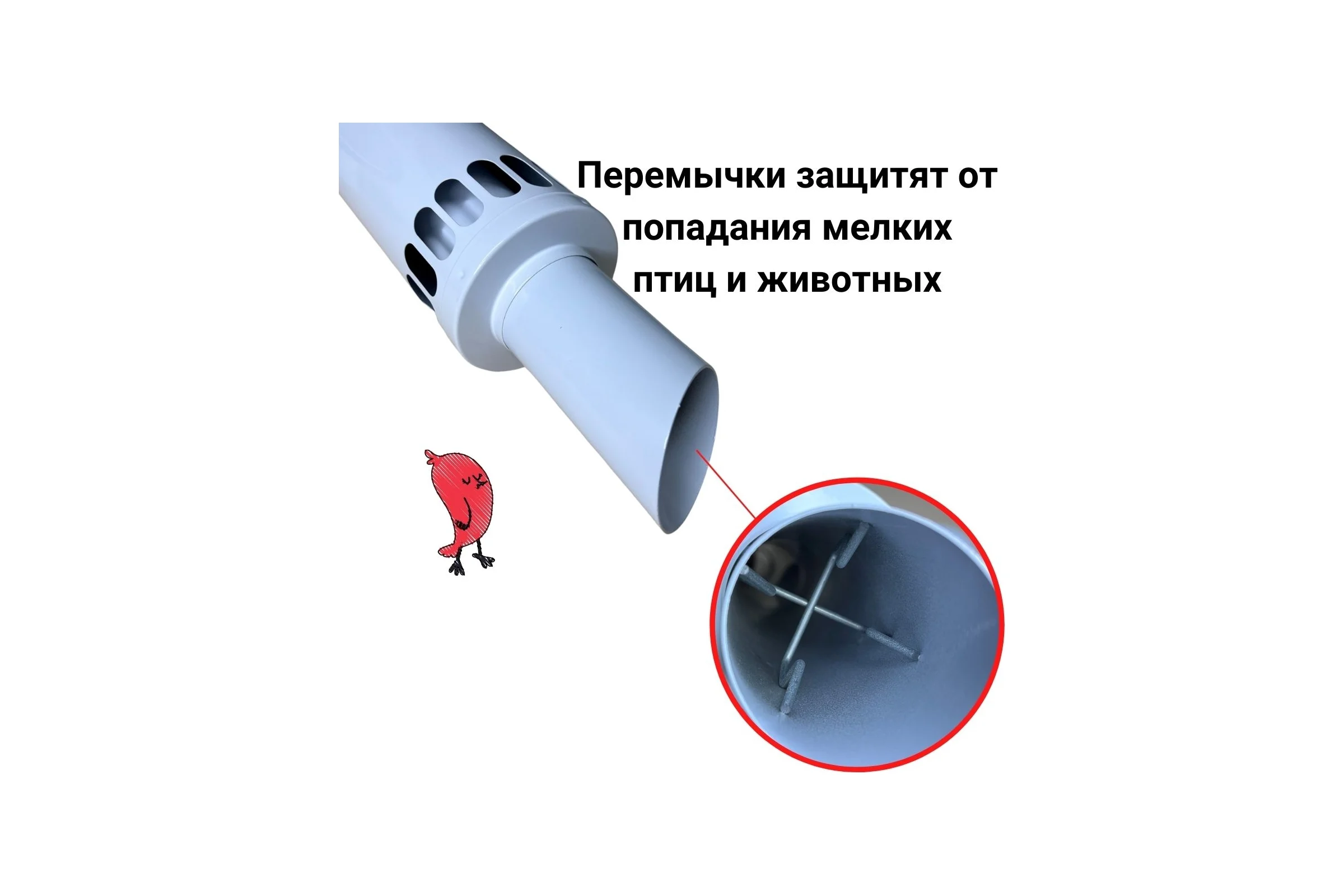 Дымоход (комплект) коаксиальный с наконечником антилед 60/100 мм для котлов viessmann 750 мм Прок ПР782989