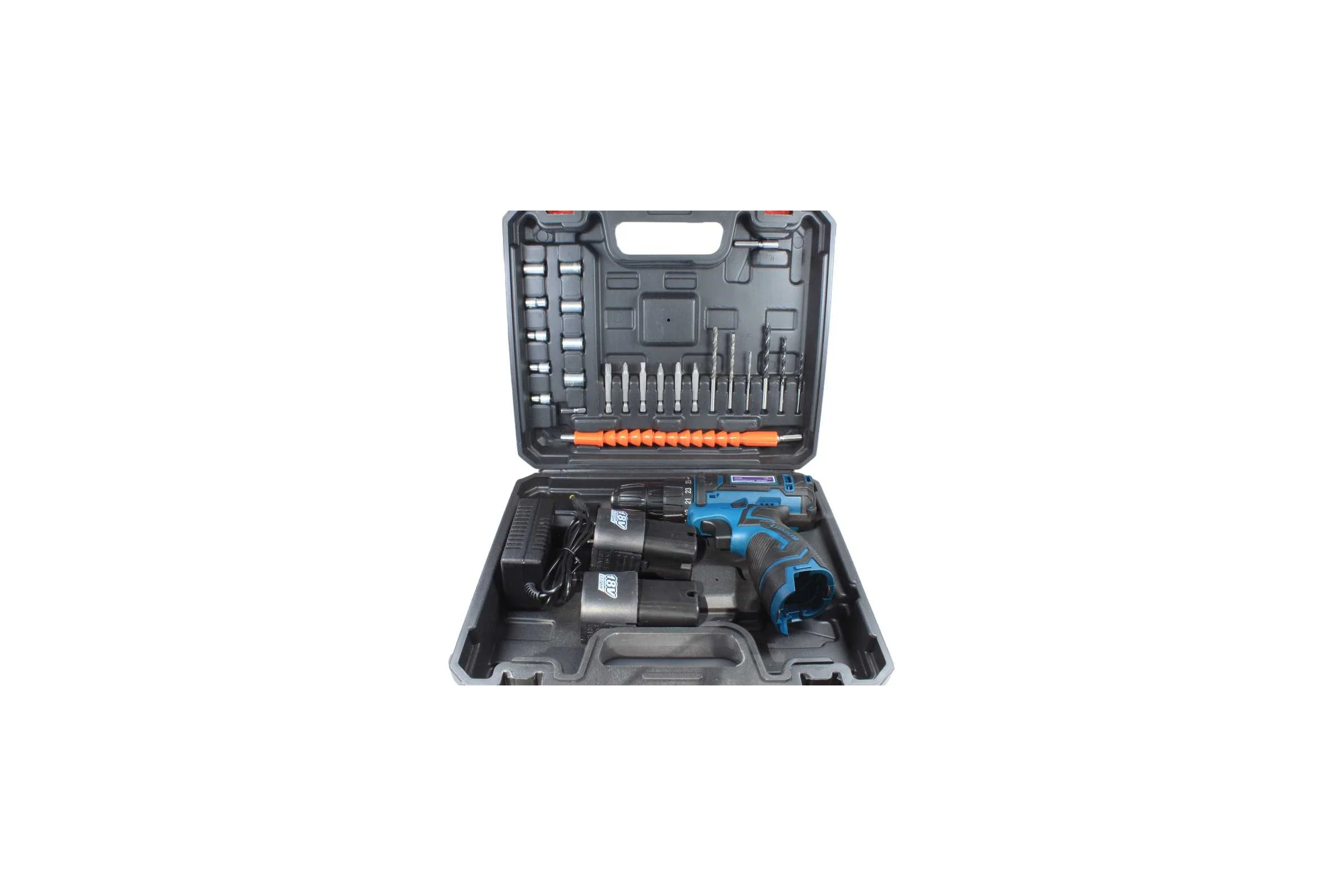 Аккумуляторная дрель-шуруповерт AktiTool CD16G SET (16 В, 2 аккум  1500 мАч, кейс, гибкий удлинитель)  101206