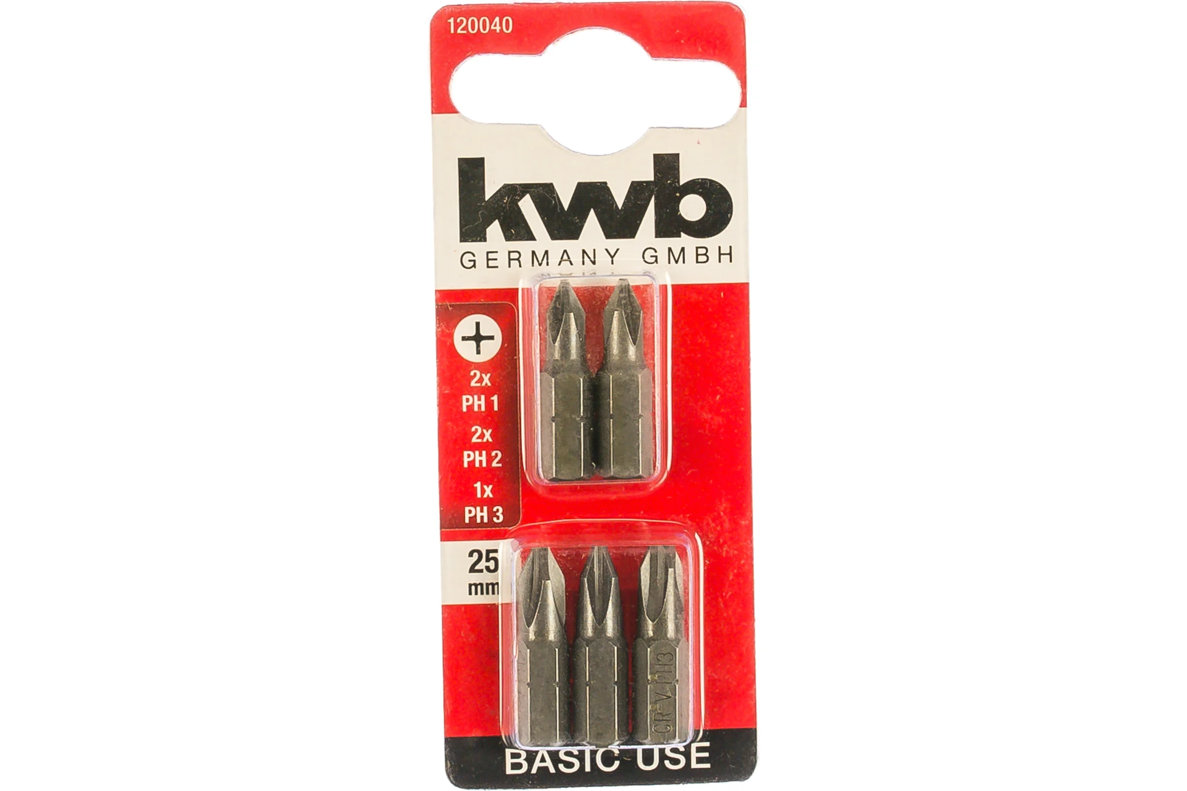 Бита PH 25мм BASIC 5 шт. KWB 120040