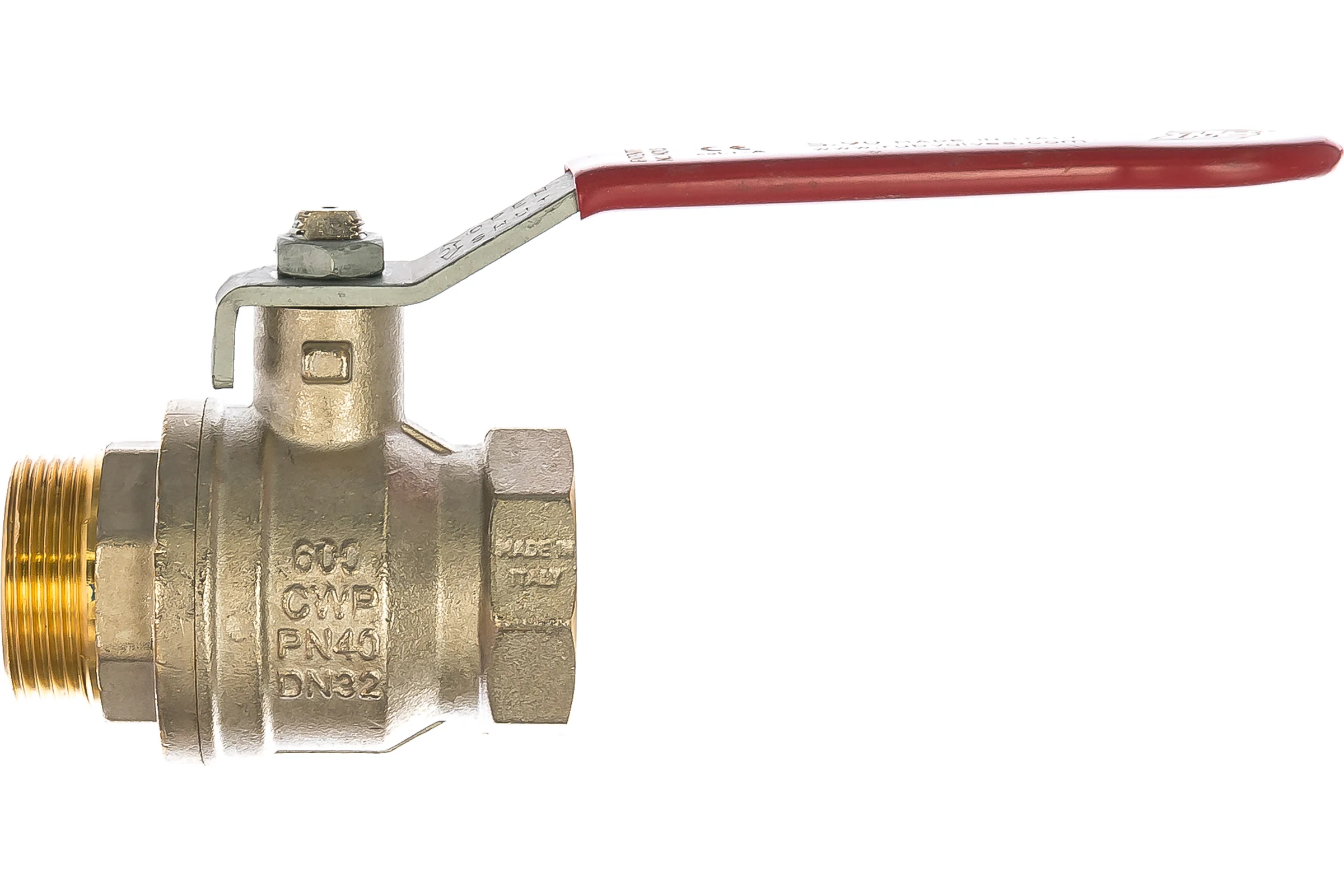 Шаровой кран RuB, 1 1/4" DN32 PN40, ВР-НР, серия MILANO (S.90), ручка S90G20