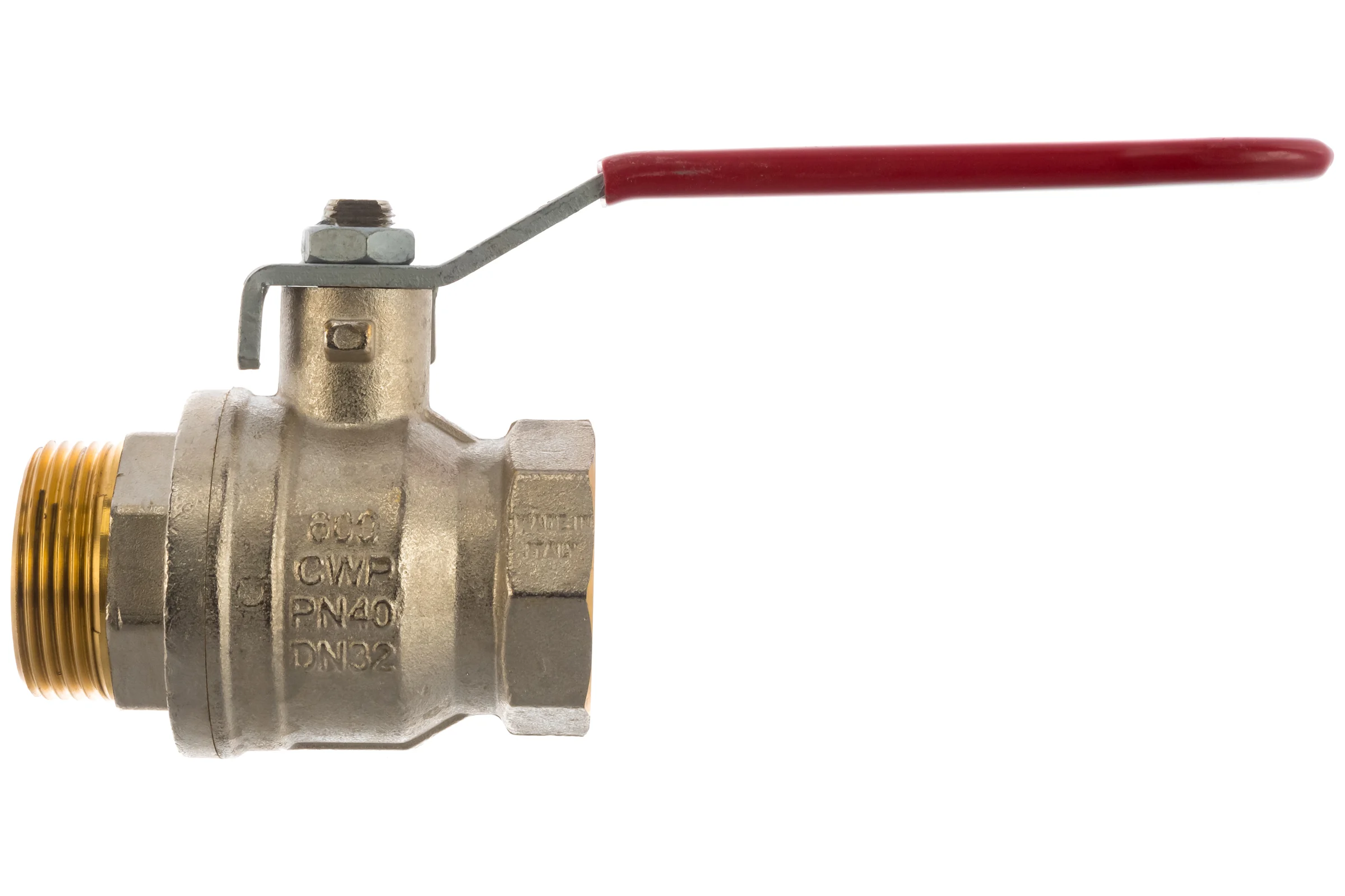 Шаровой кран RuB, 1 1/4" DN32 PN40, ВР-НР, серия MILANO (S.90), ручка S90G20