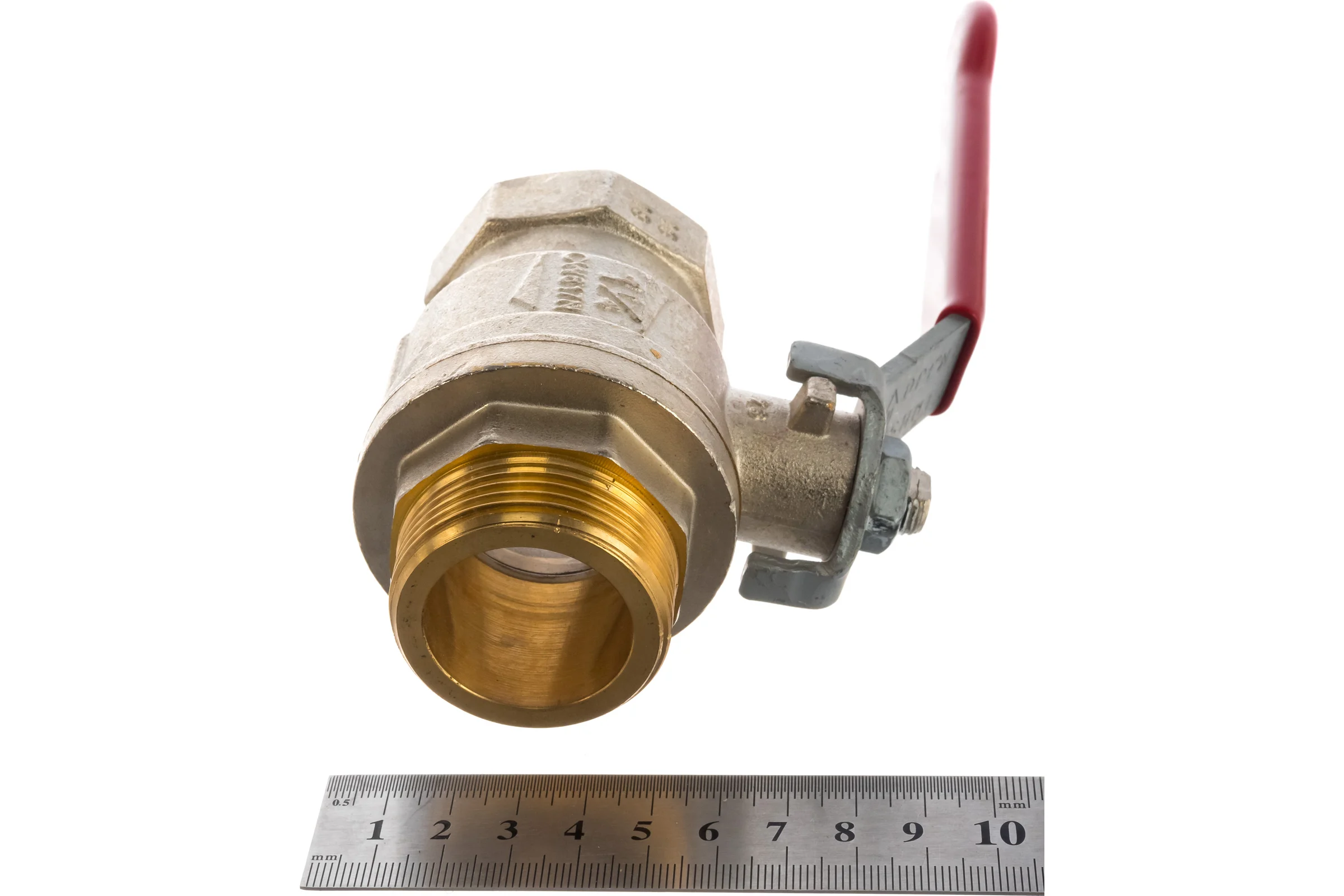 Шаровой кран RuB, 1 1/4" DN32 PN40, ВР-НР, серия MILANO (S.90), ручка S90G20
