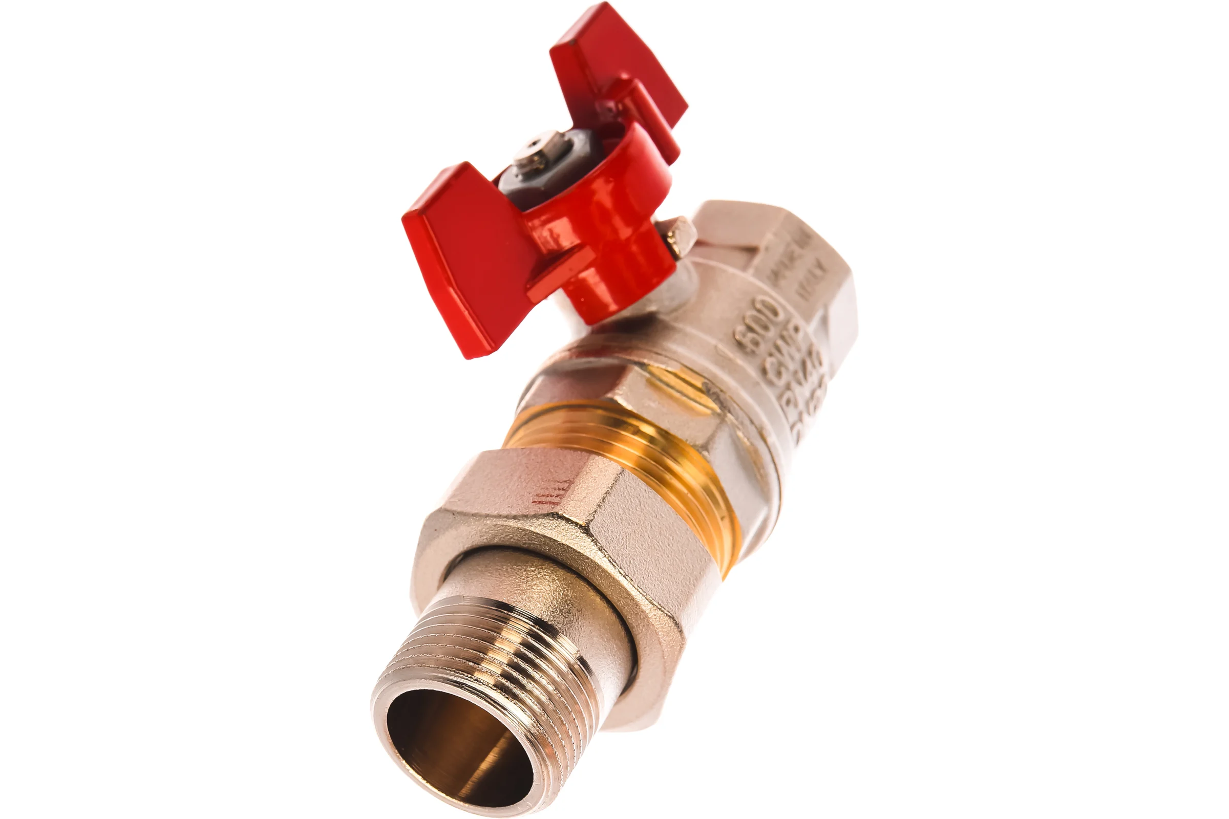 Шаровой кран RuB с накидной гайкой ("американка"), 3/4" DN20 PN40, ВР-ВР, серия MILANO (S.90) S90E36