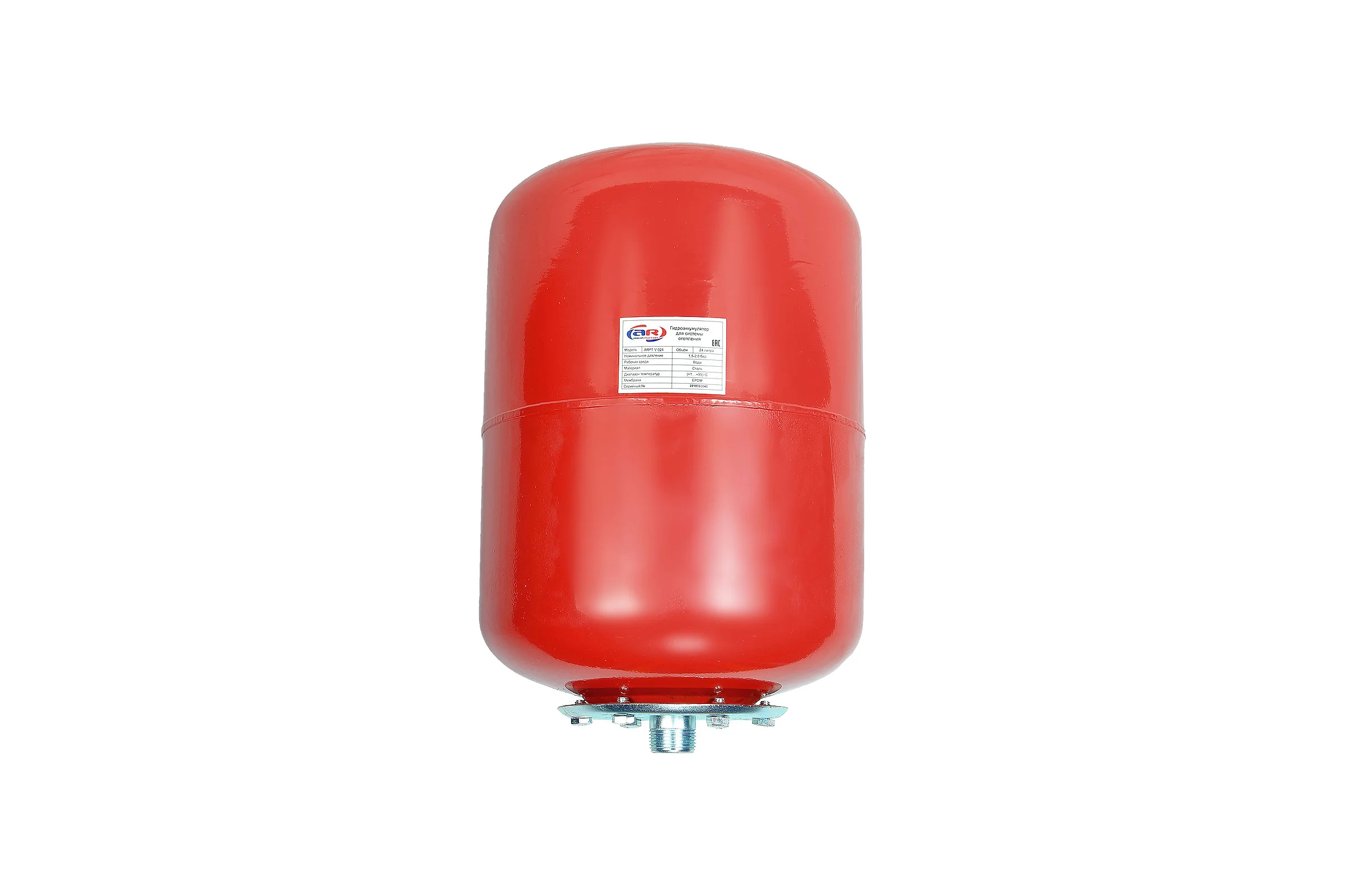 Гидроаккумулятор стальной, красный AquamotoR ARPT V 024 AR201013