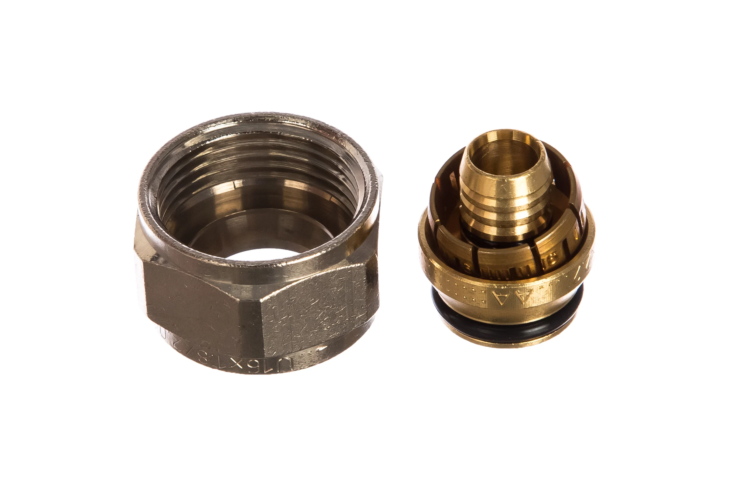 Зажимной адаптер из покрытой латуни UPONOR FLEX-X PE-X 16X2,2-3/4"ВР евроконус '10Ф UP 1045542